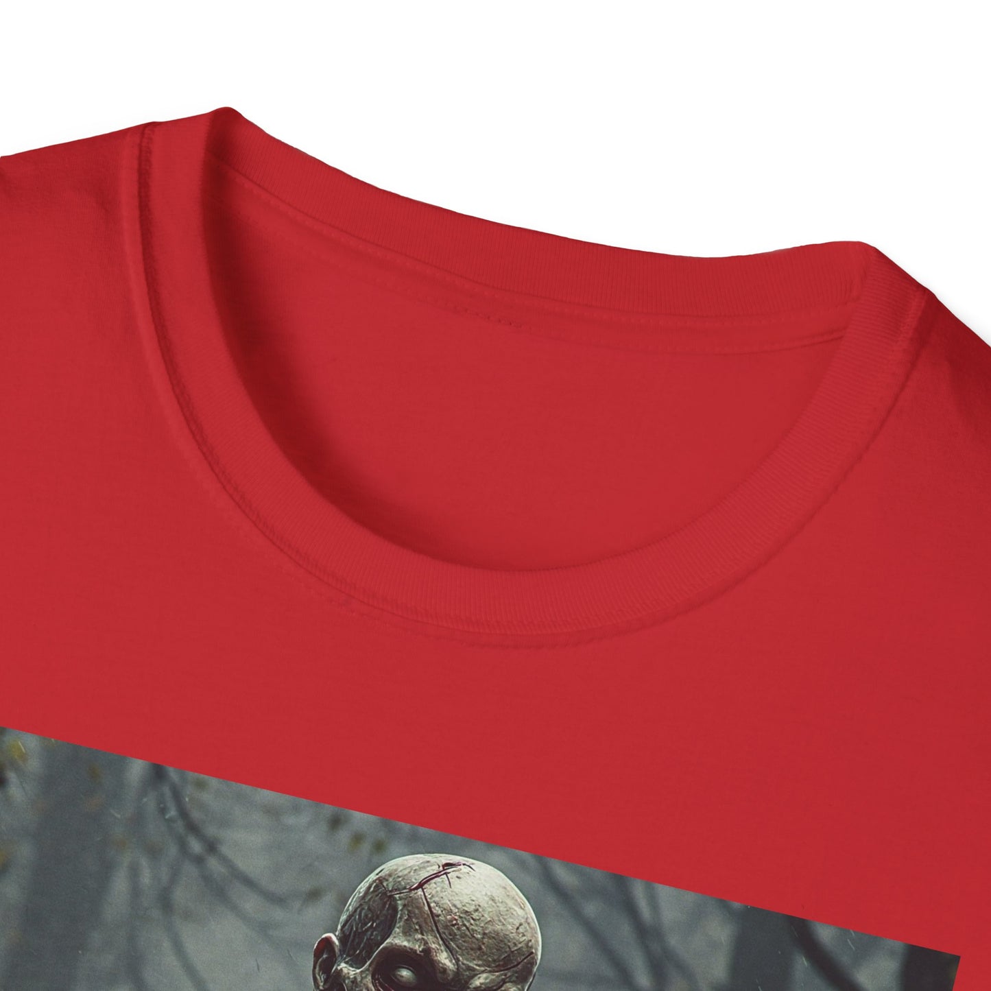 Creepy Zombie Apocalyptic Portrait Tee, bold, decaying zombie graphic