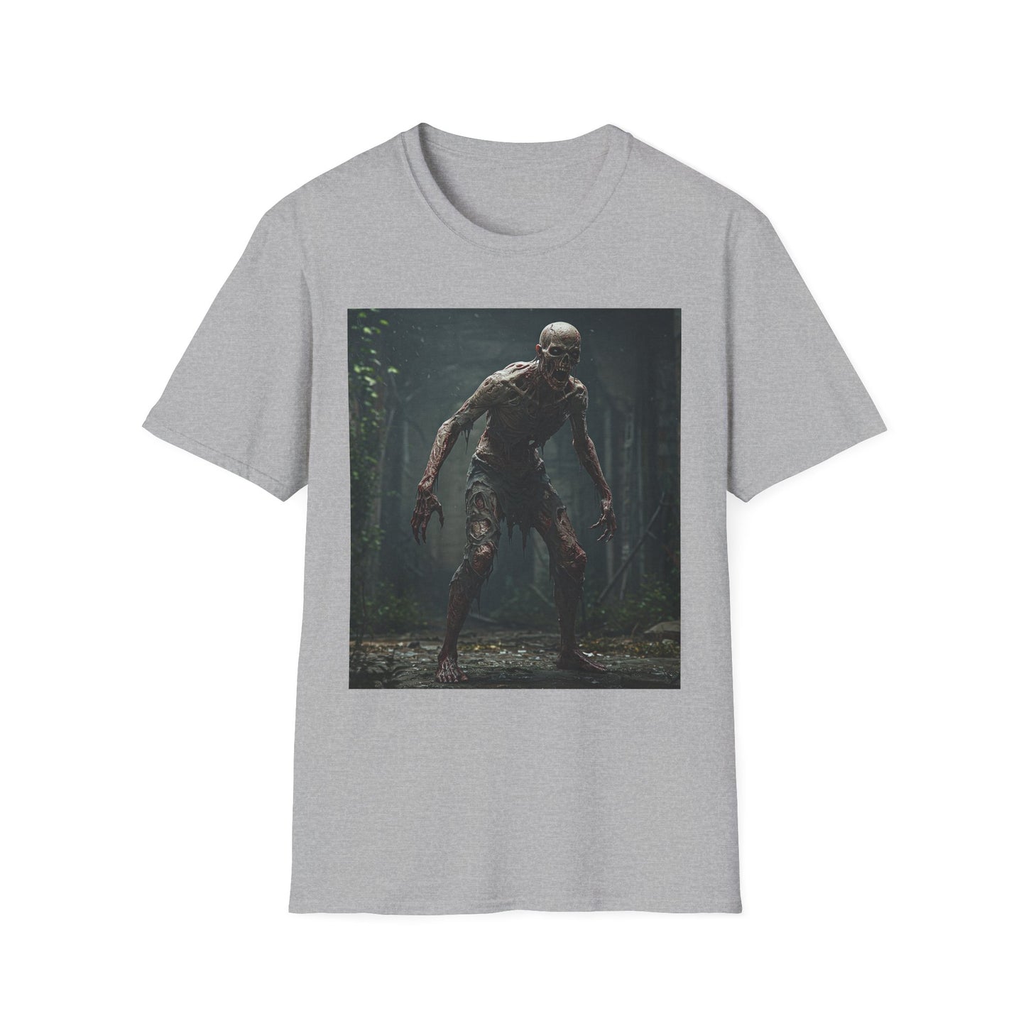 Horror Creature Unisex Softstyle T-Shirt - Spooky Graphic Tee