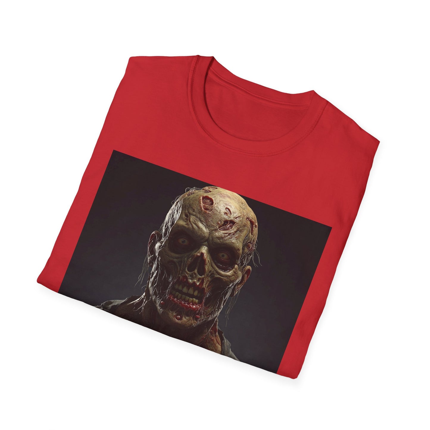 Apocalyptic Portrait Tee, bold, decaying zombie graphic