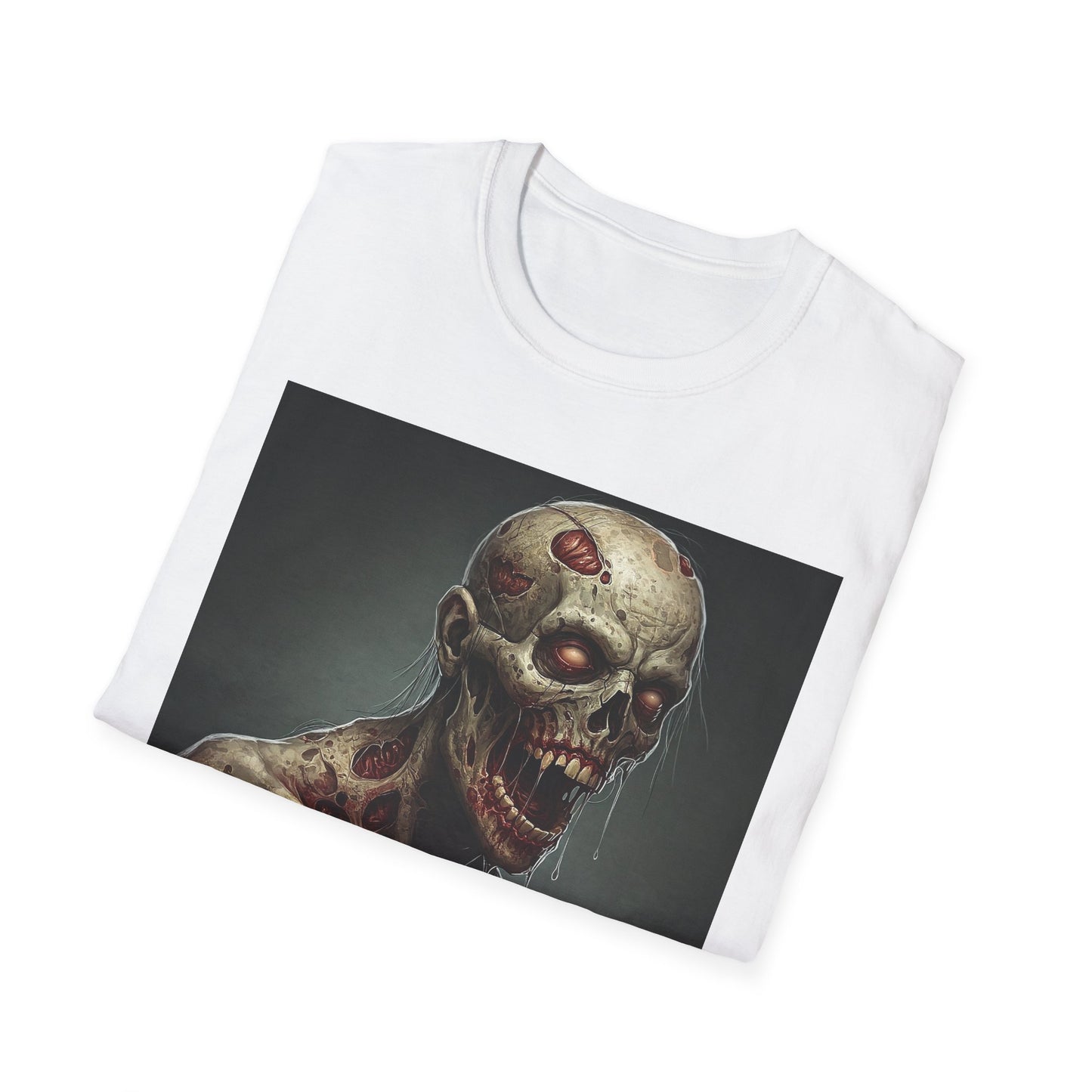 Zombie Graphic Unisex Softstyle T-Shirt for Horror Fans