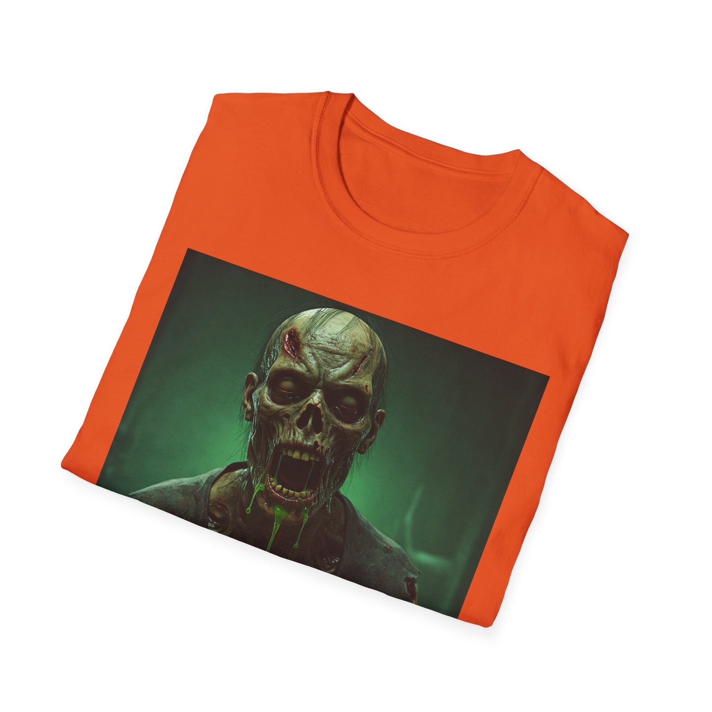 Apocalyptic Portrait Tee, bold, decaying zombie graphic