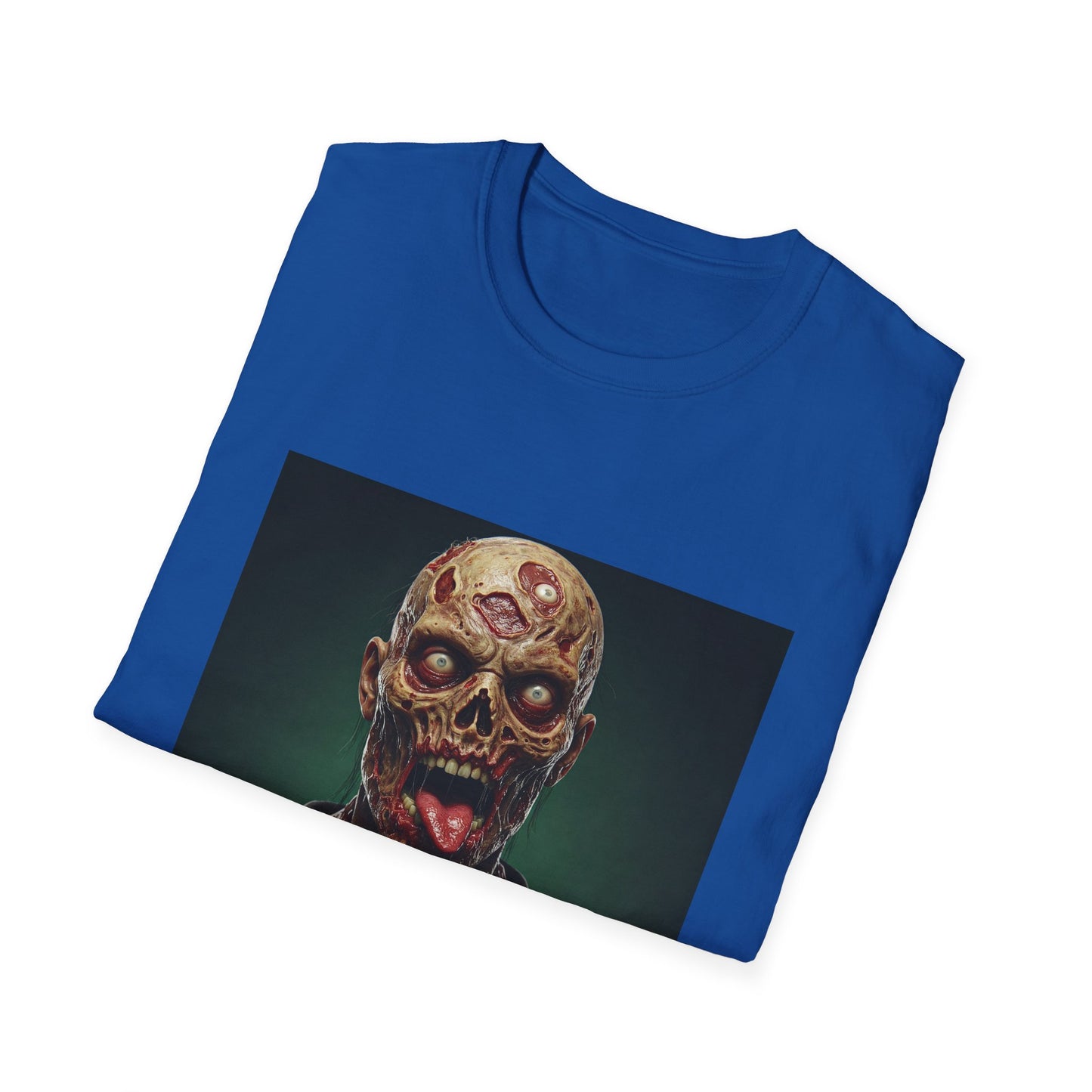 Apocalyptic Portrait Tee, bold, decaying zombie graphic