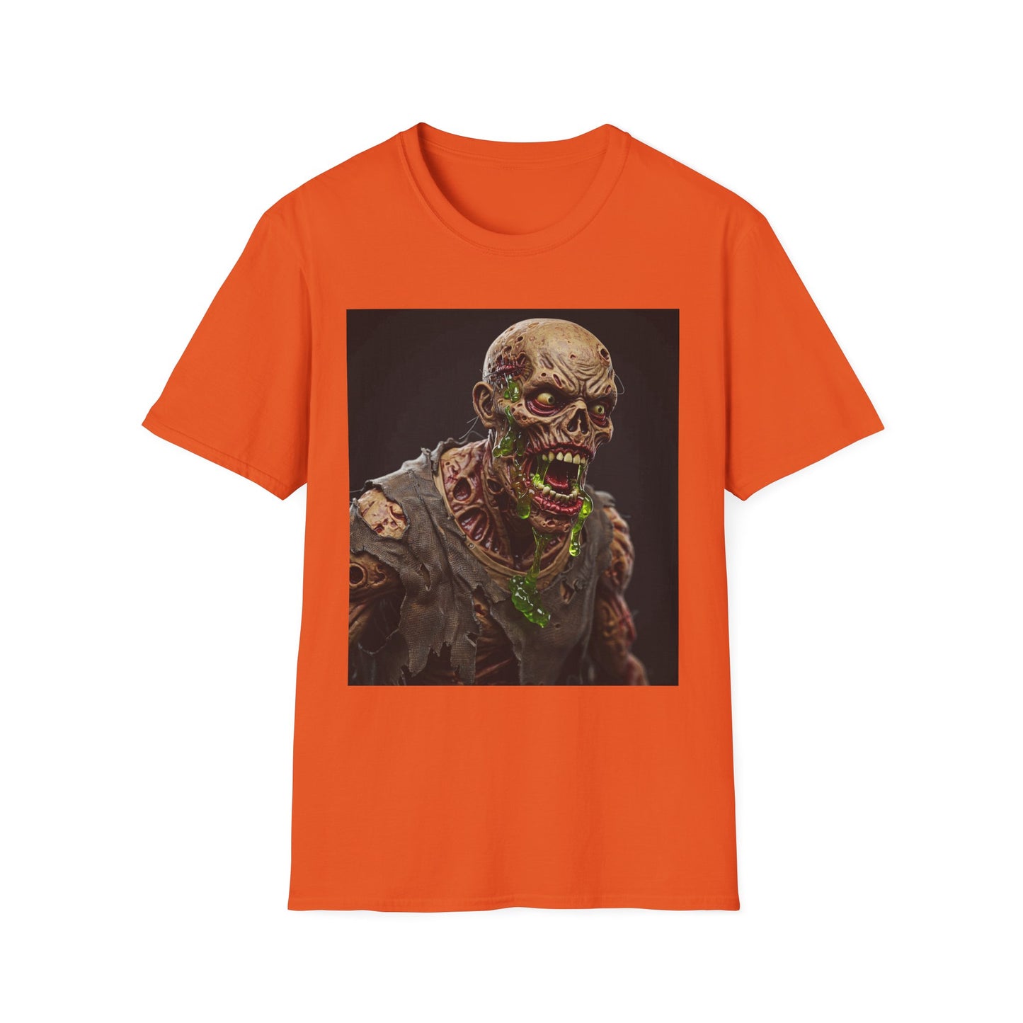 Apocalyptic Portrait Tee, bold, decaying zombie graphic