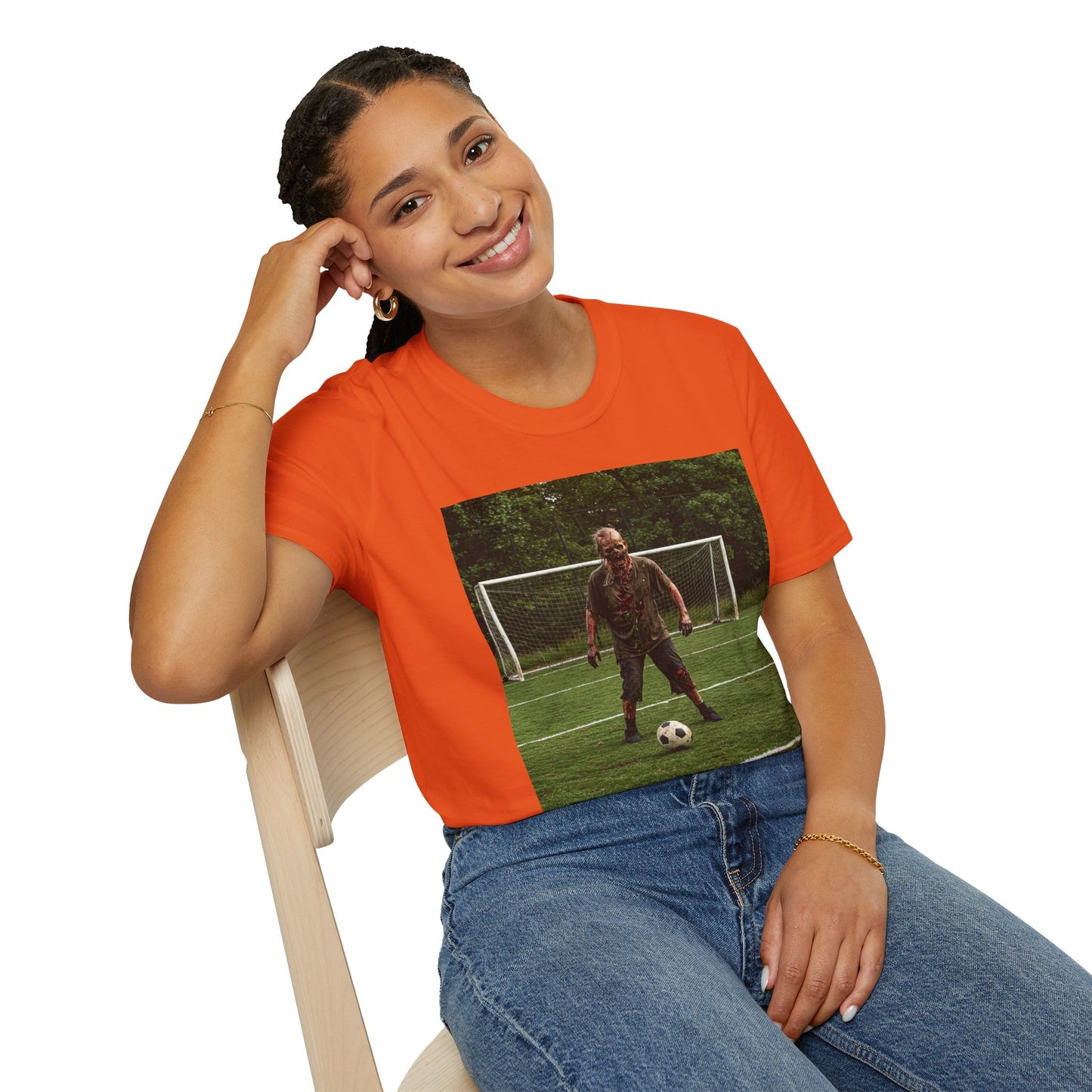 Soccer Themed Unisex Softstyle T-Shirt - Perfect for Sports Lovers