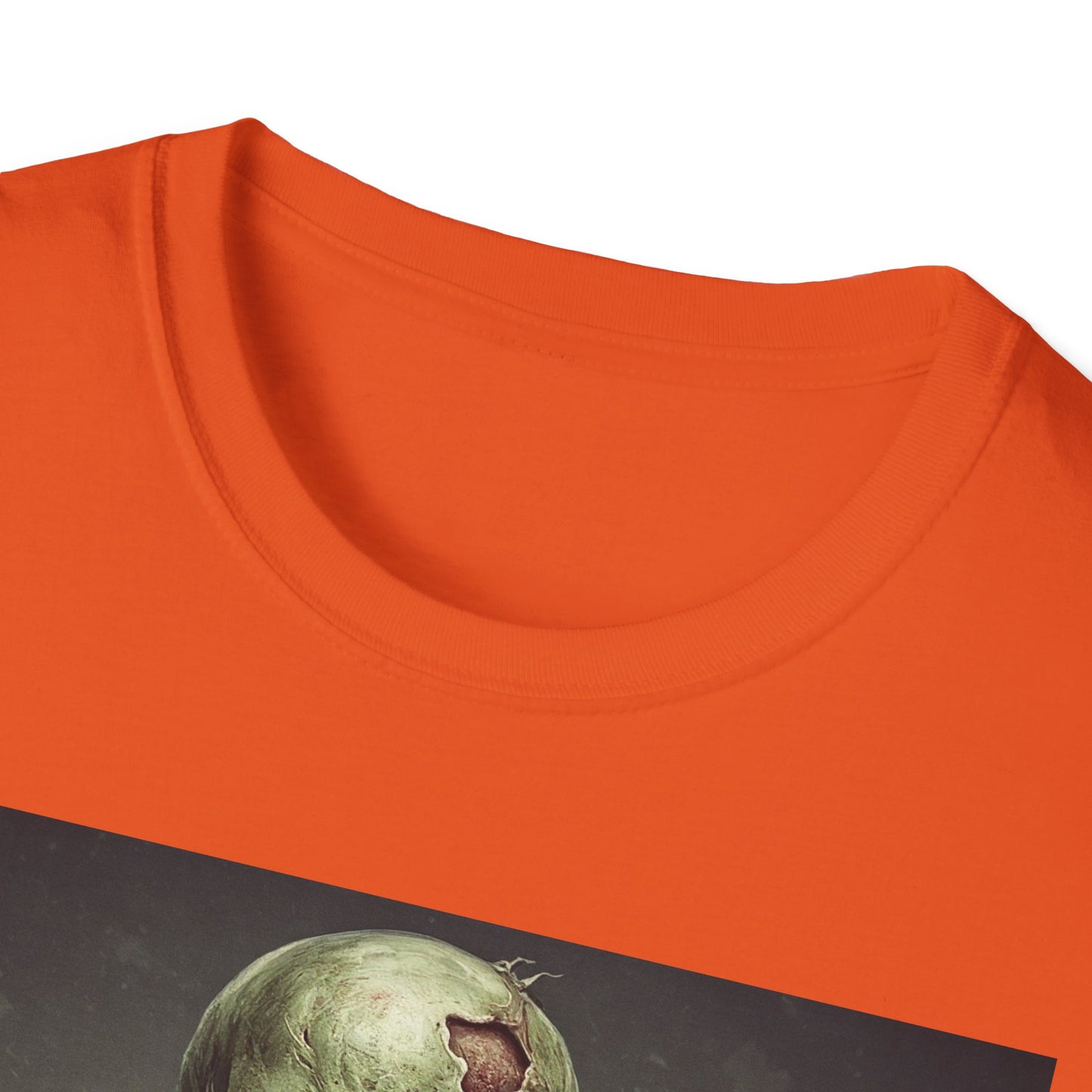 Apocalyptic Portrait Tee, bold, decaying zombie graphic