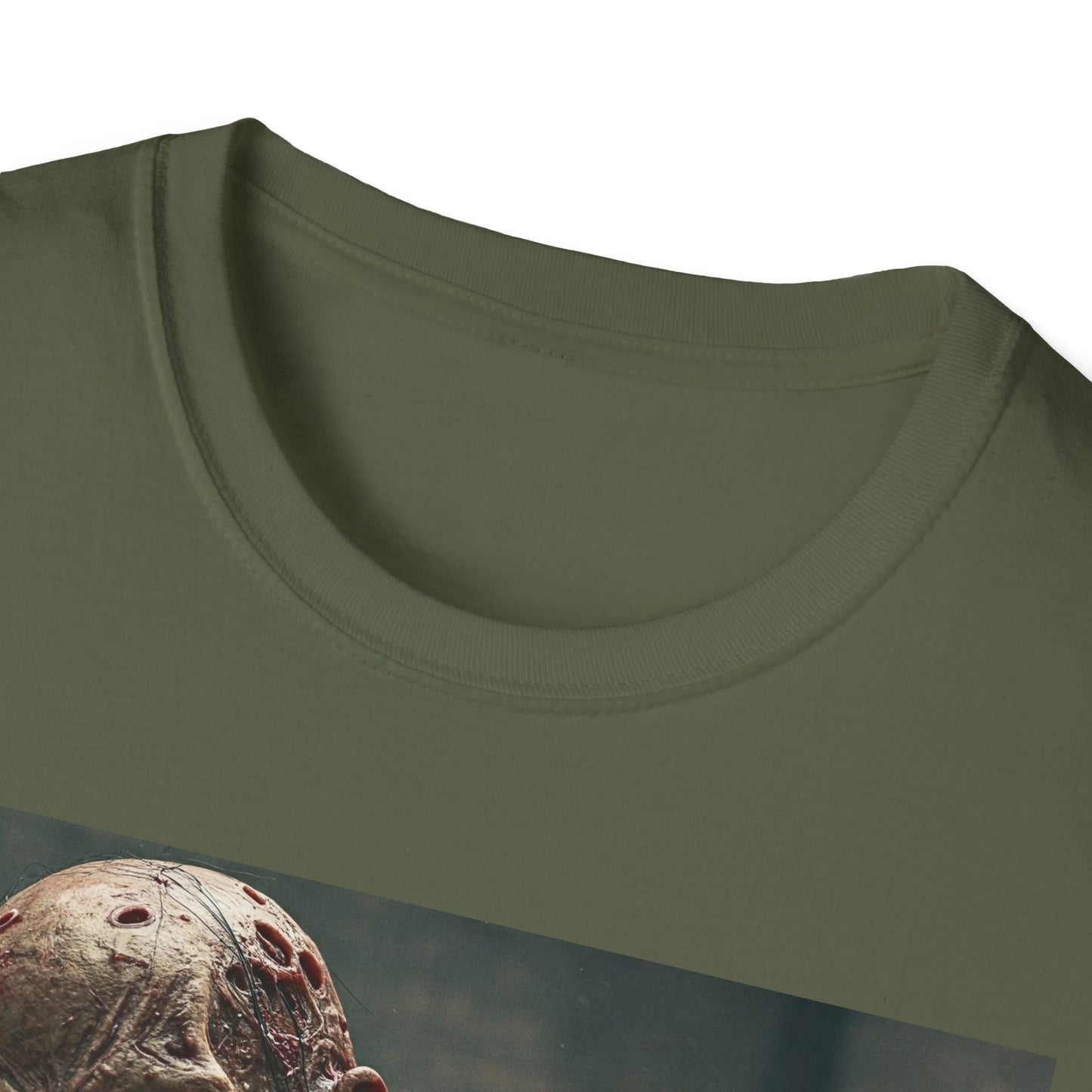 Creepy Zombie Graphic Unisex T-Shirt - Perfect for Halloween and Horror Fans