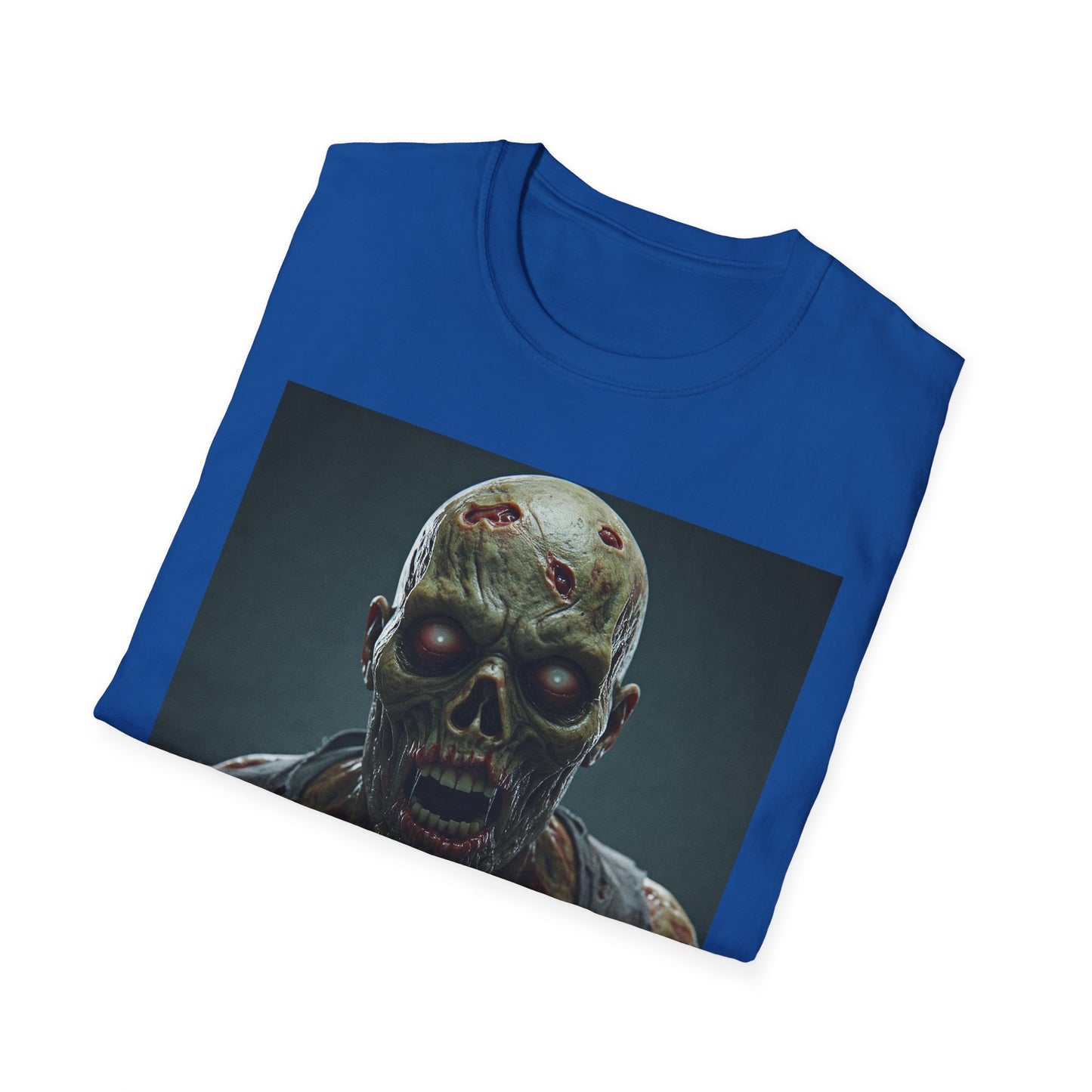 Apocalyptic Portrait Tee, bold, decaying zombie graphic