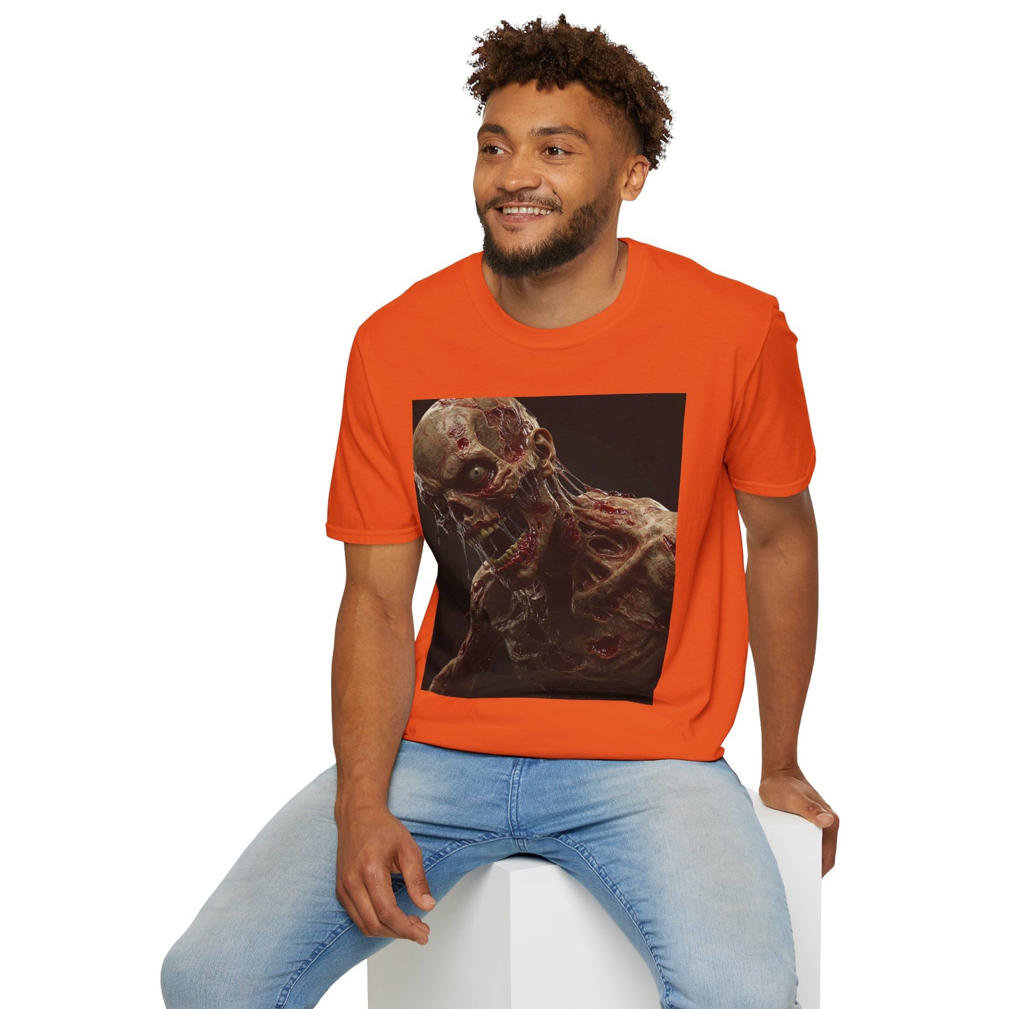 Zombie Art Unisex Softstyle T-Shirt - Graphic Horror Tee