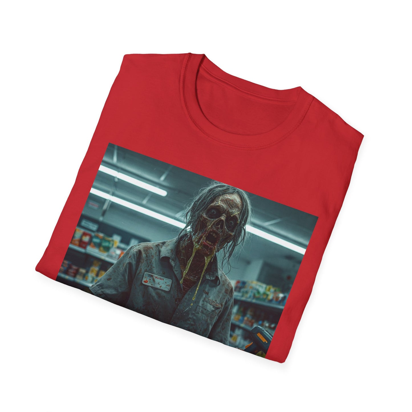 Horror Fan Apocalyptic Portrait Tee, bold, decaying zombie graphic