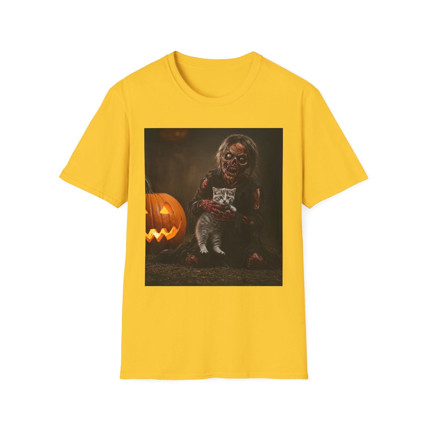 Apocalyptic Portrait Tee, bold, decaying zombie graphic