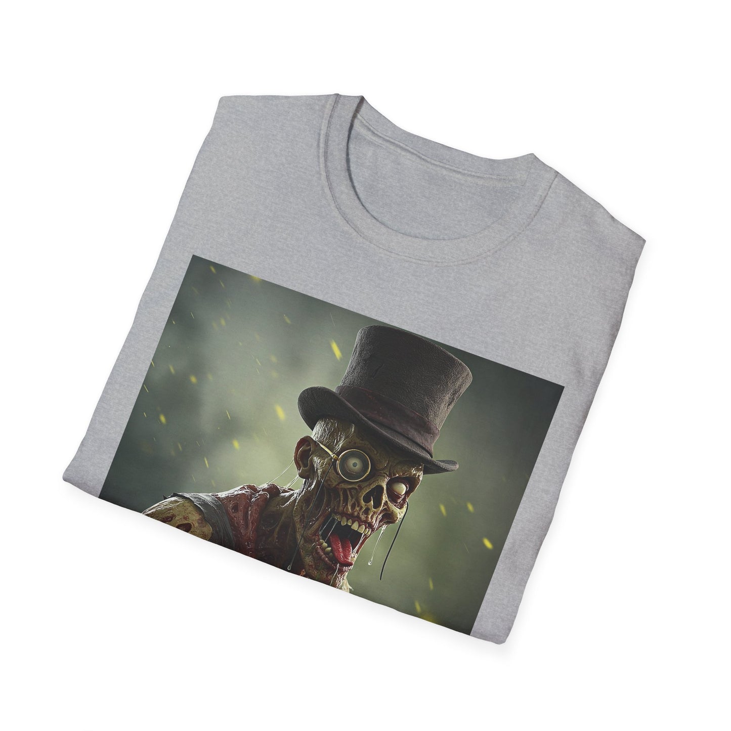 Apocalyptic Portrait Tee, bold, decaying zombie graphic