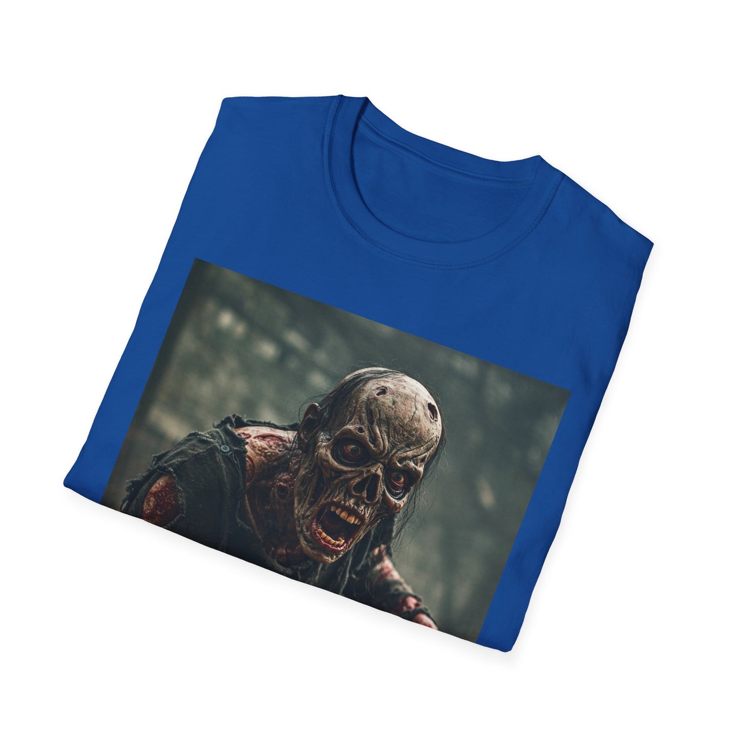 Apocalyptic Portrait Tee, bold, decaying zombie graphic