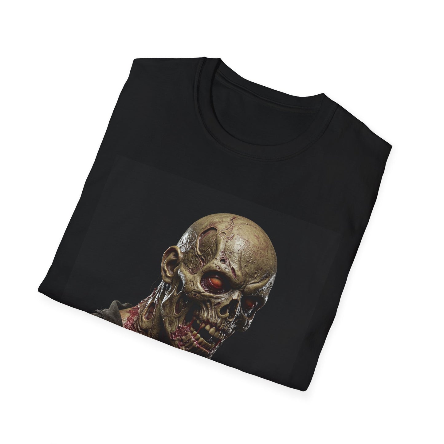 Apocalyptic Portrait Tee, bold, decaying zombie graphic