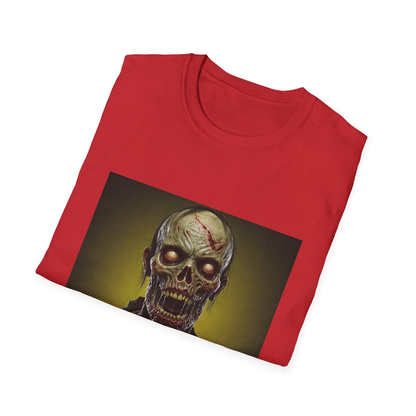 Apocalyptic Portrait Tee, bold, decaying zombie graphic