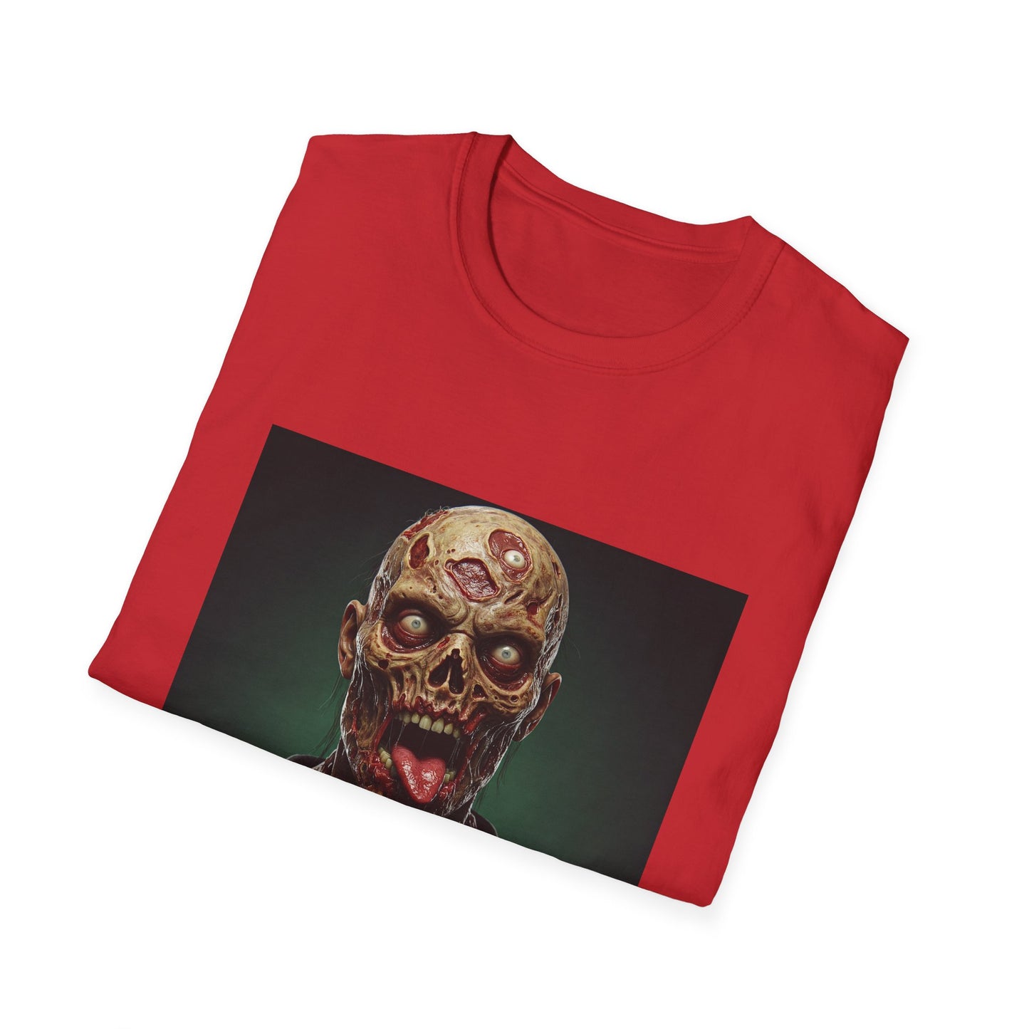 Apocalyptic Portrait Tee, bold, decaying zombie graphic