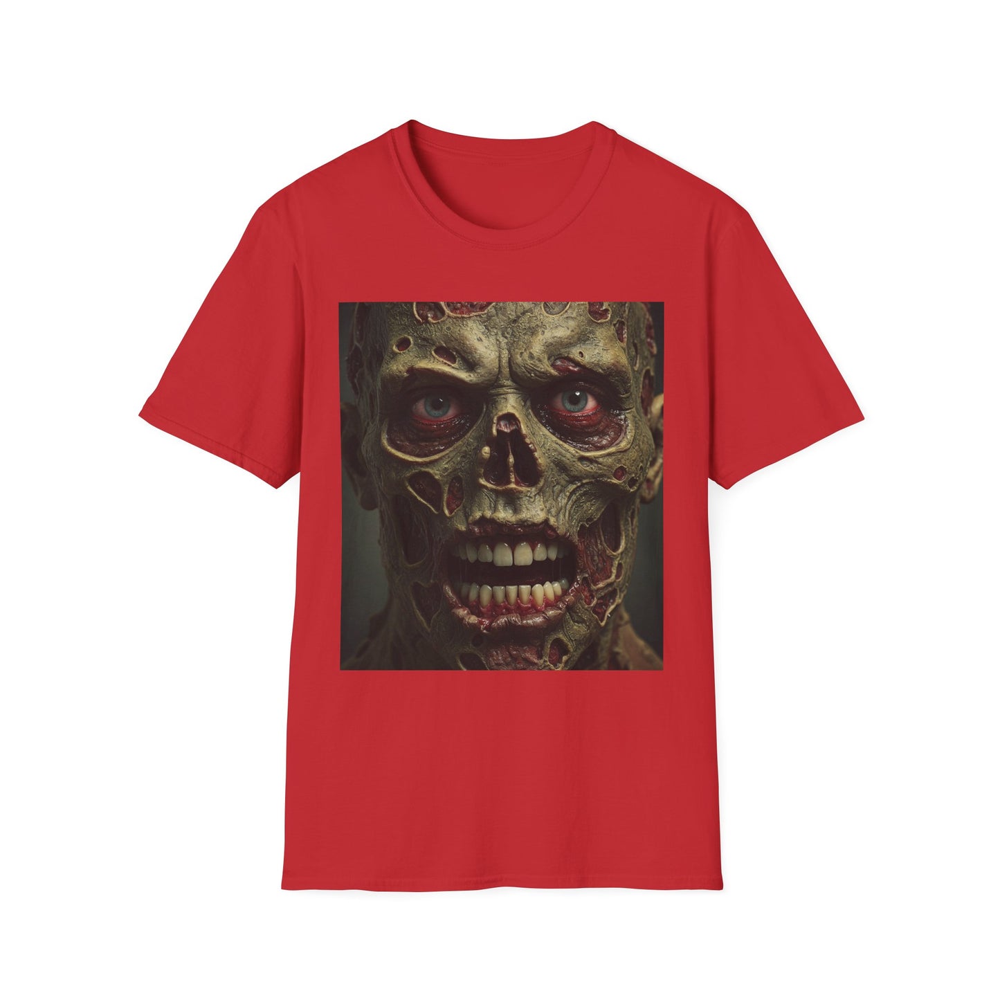 Apocalyptic Portrait Tee, bold, decaying zombie graphic