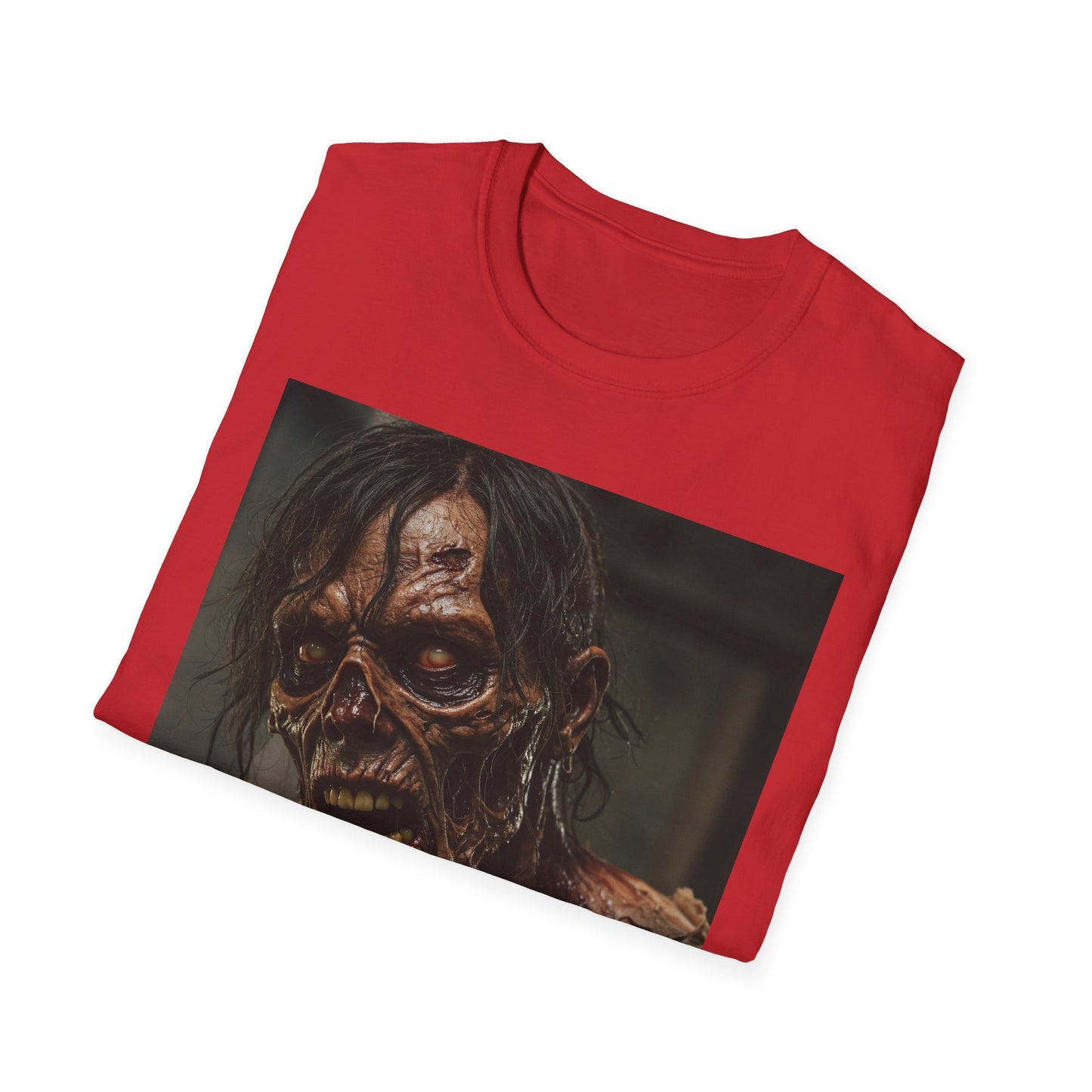 Apocalyptic Portrait Tee, bold, decaying zombie graphic