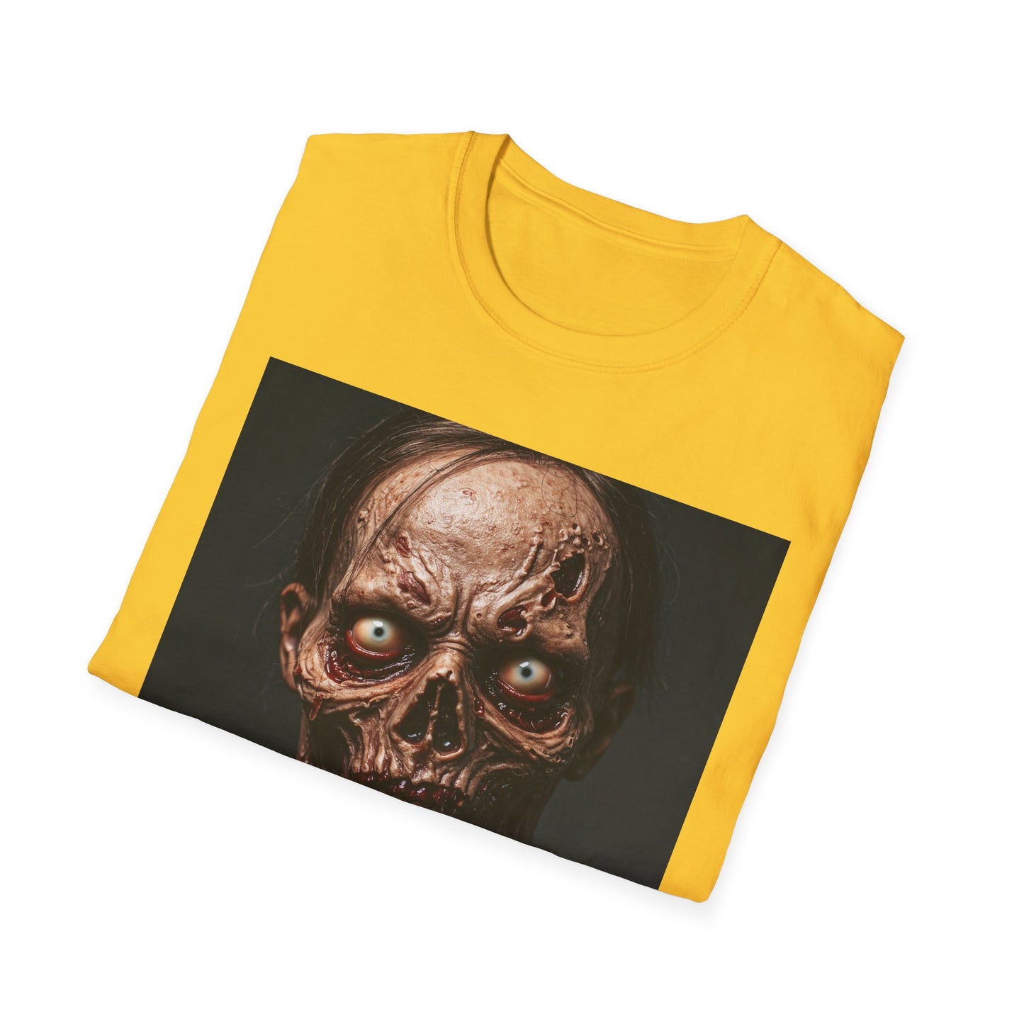 Apocalyptic Portrait Tee, bold, decaying zombie graphic