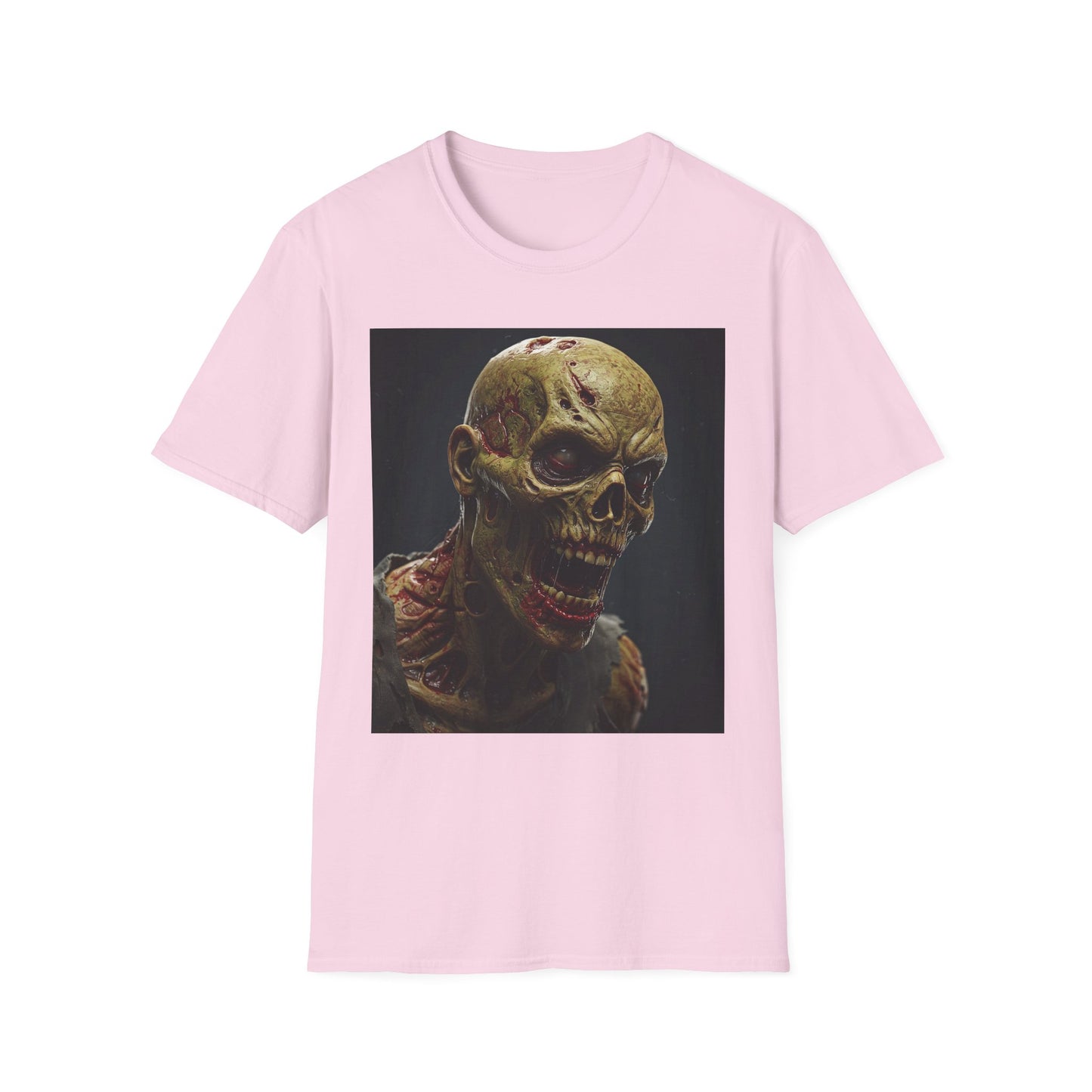 Apocalyptic Portrait Tee, bold, decaying zombie graphic