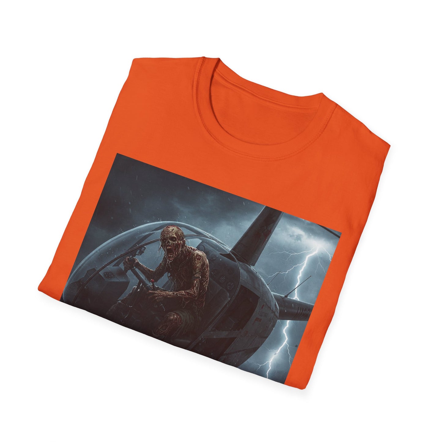 Stormy Helicopter Adventure Unisex Softstyle T-Shirt