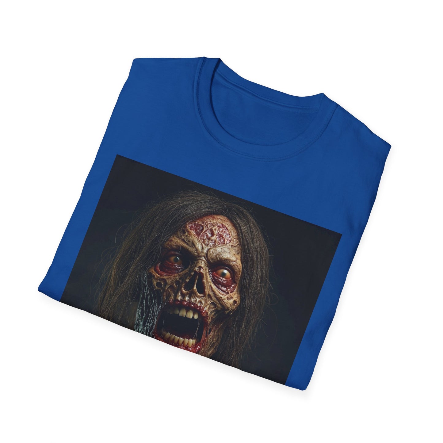 Apocalyptic Portrait Tee, bold, decaying zombie graphic