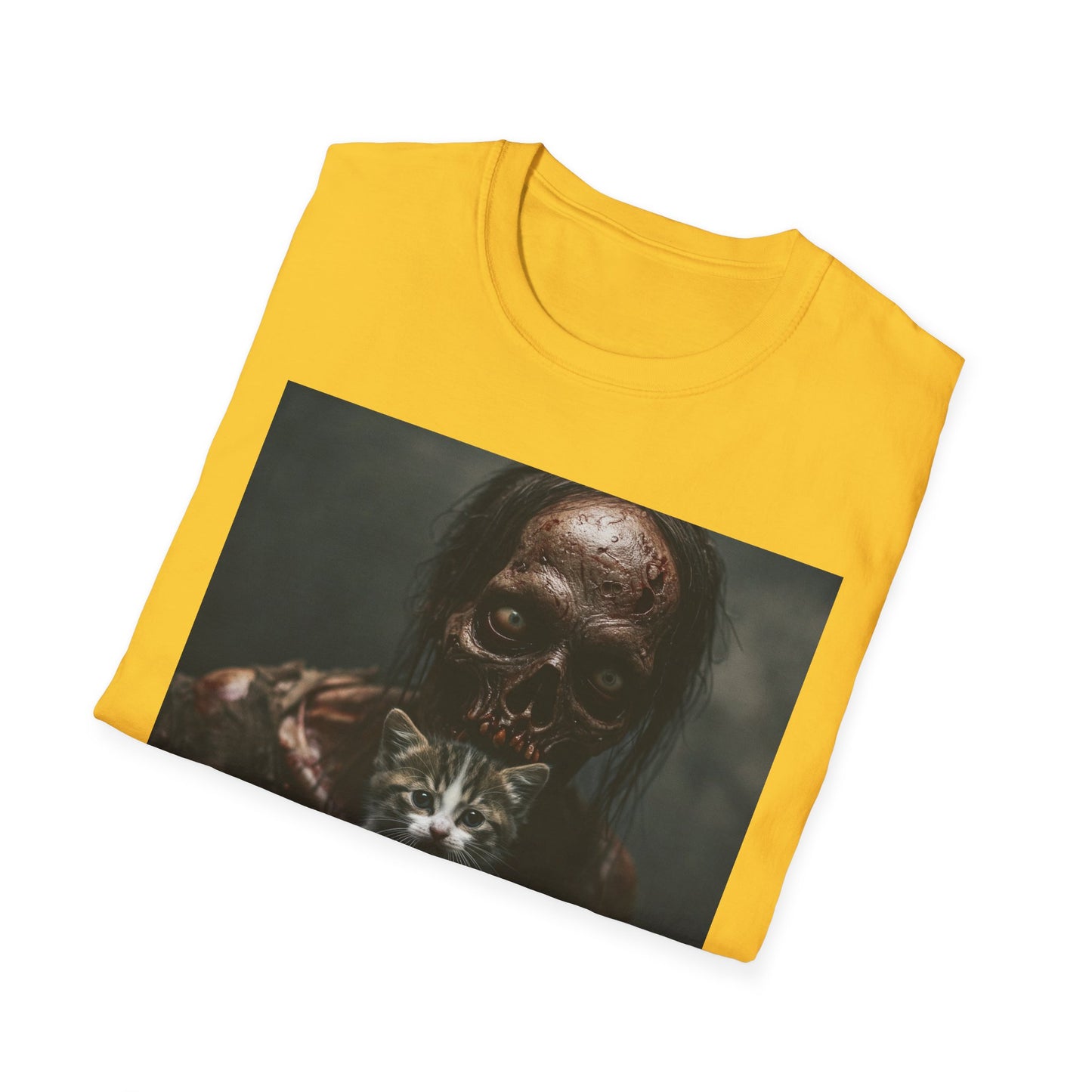 Apocalyptic Portrait Tee, bold, decaying zombie graphic