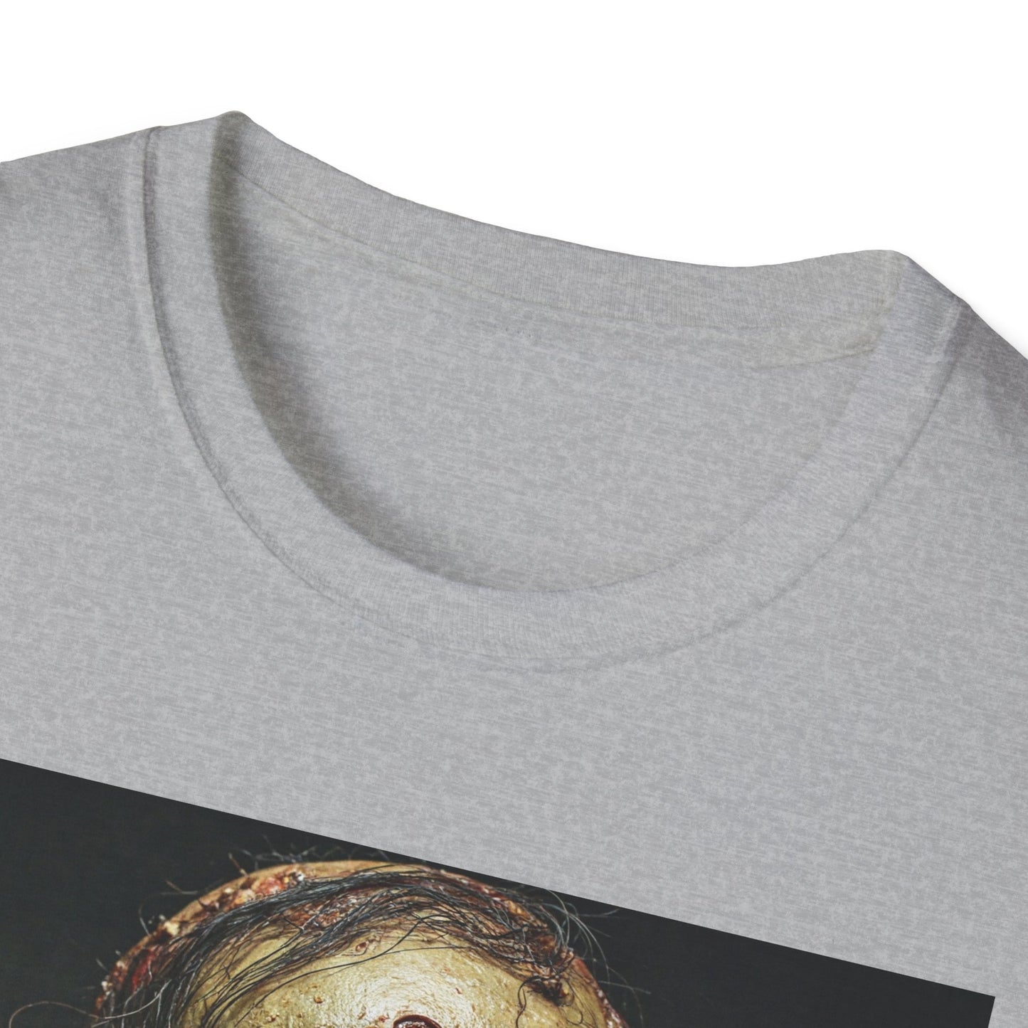 Apocalyptic Portrait Tee, bold, decaying zombie graphic