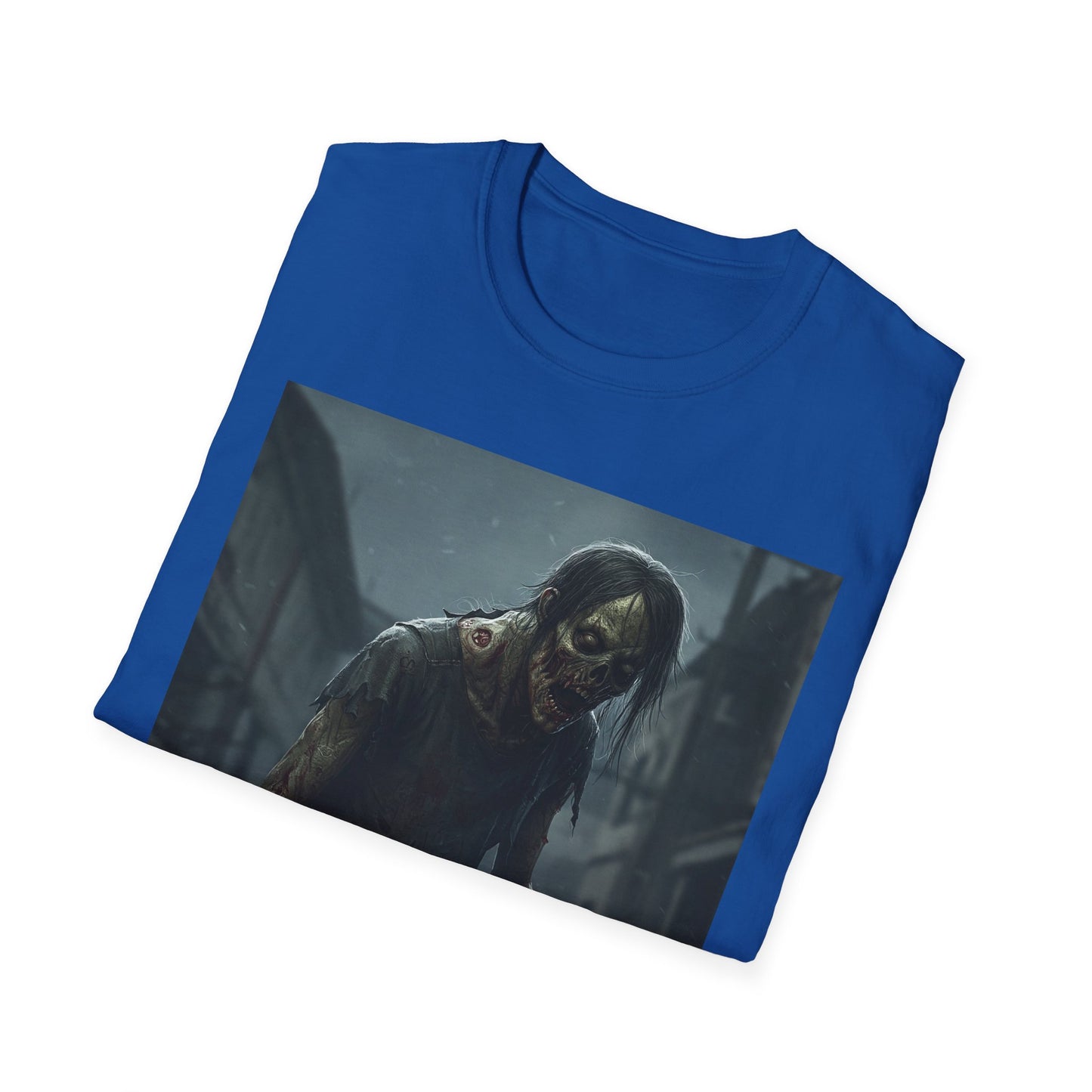 Apocalyptic Portrait Tee, bold, decaying zombie graphic