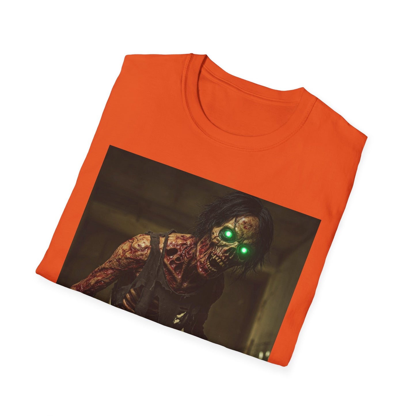 Apocalyptic Portrait Tee, bold, decaying zombie graphic