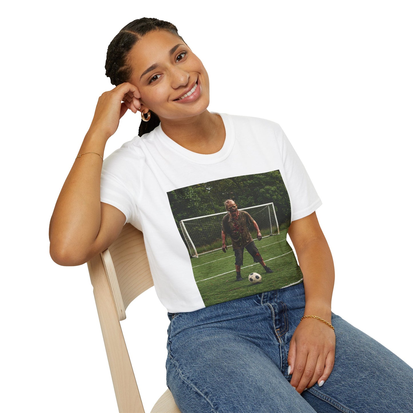 Soccer Themed Unisex Softstyle T-Shirt - Perfect for Sports Lovers