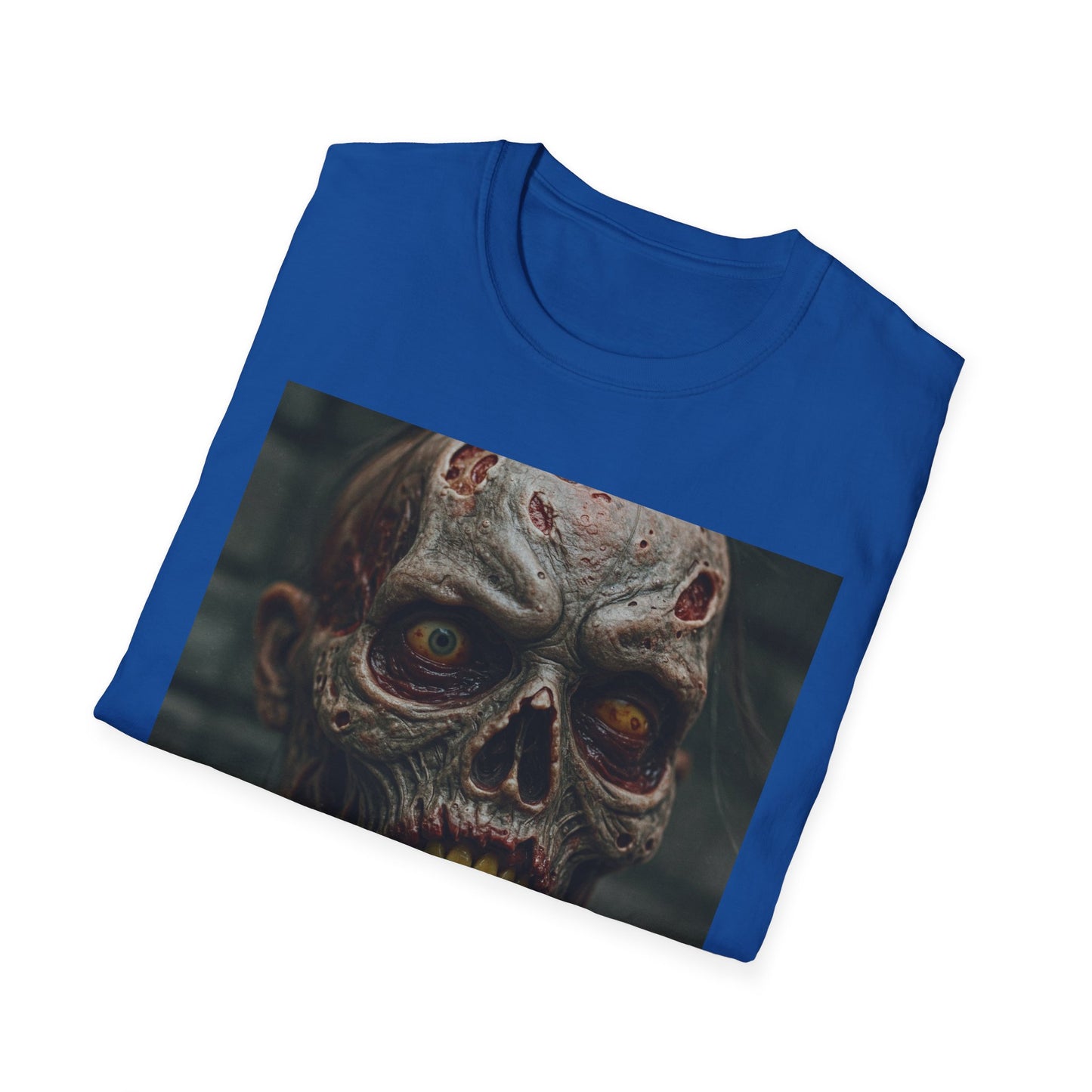 Apocalyptic Portrait Tee, bold, decaying zombie graphic