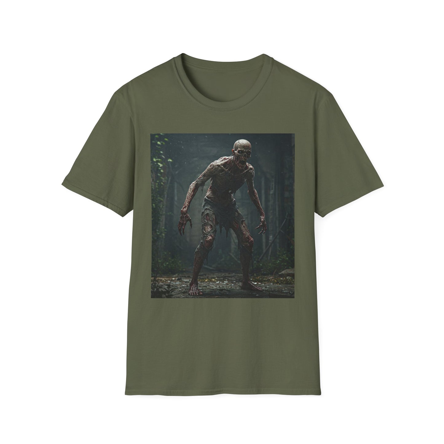 Horror Creature Unisex Softstyle T-Shirt - Spooky Graphic Tee