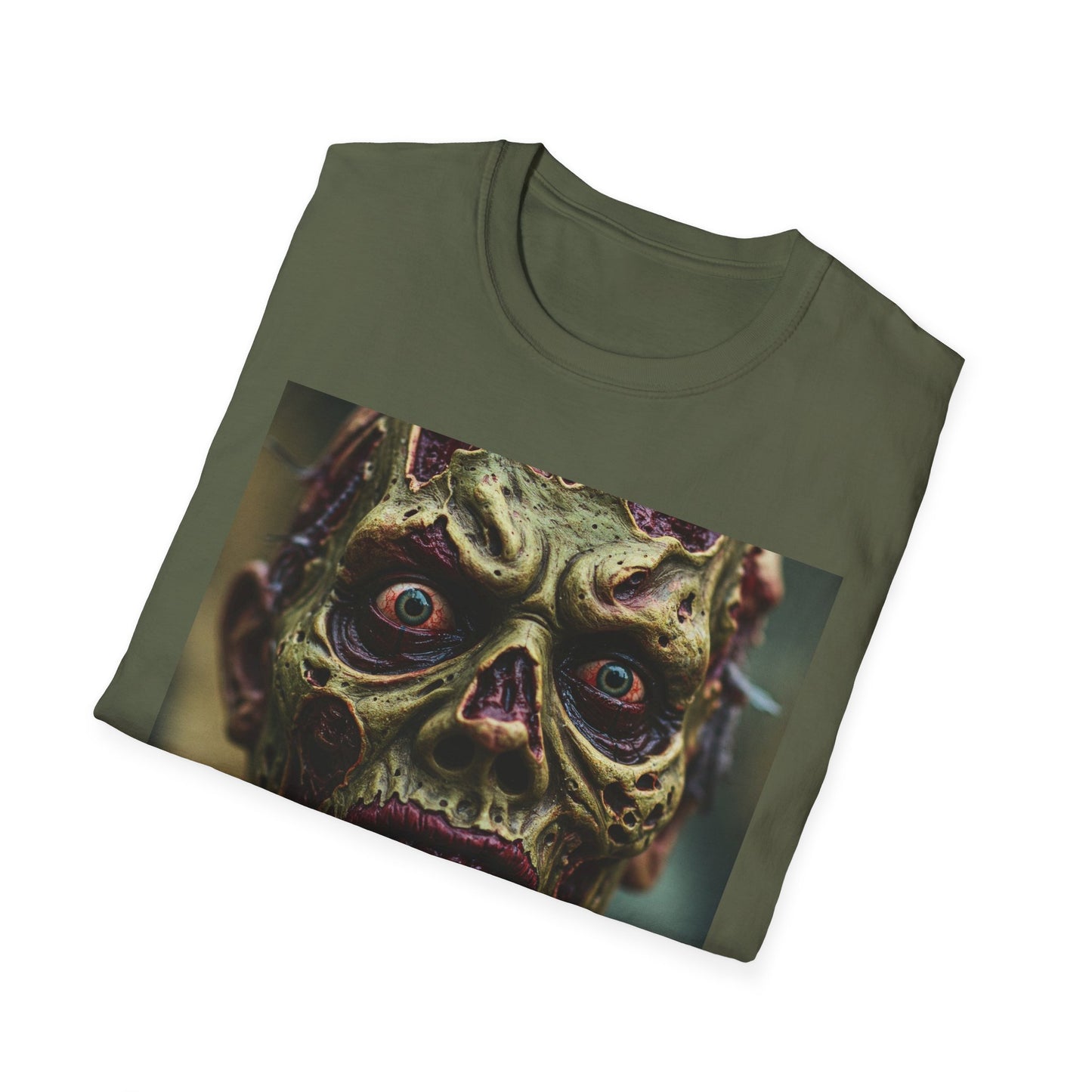 Apocalyptic Portrait Tee, bold, decaying zombie graphic