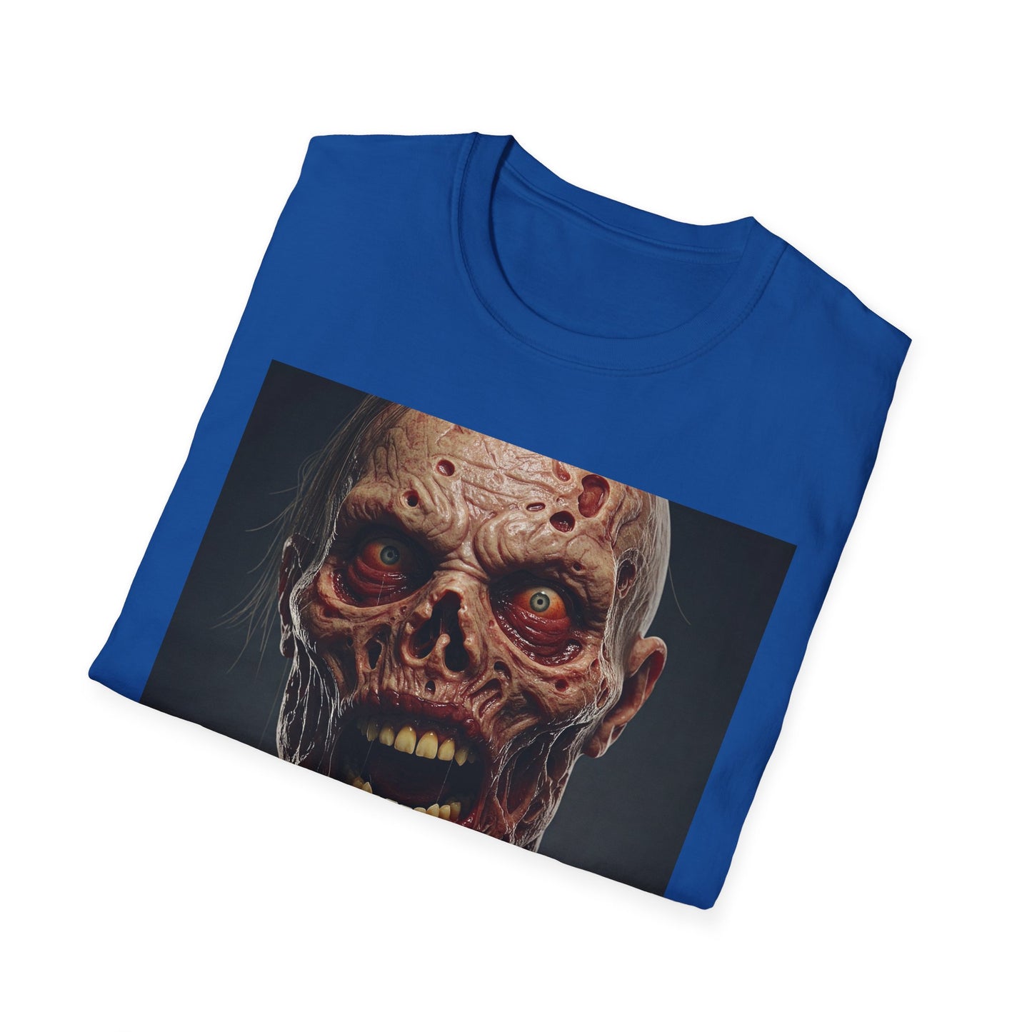 Apocalyptic Portrait Tee, bold, decaying zombie graphic