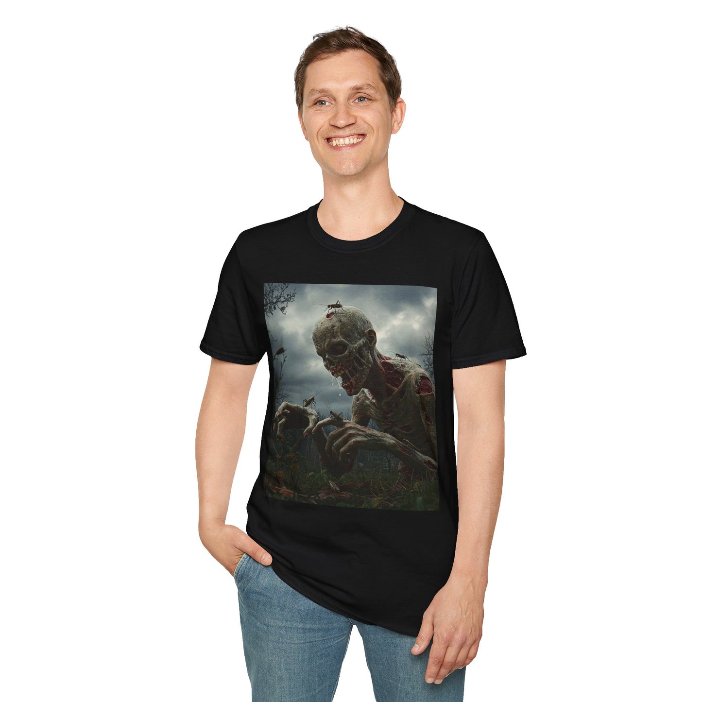 Dark Fantasy Skeleton Graphic T-Shirt | Unisex Softstyle Tee