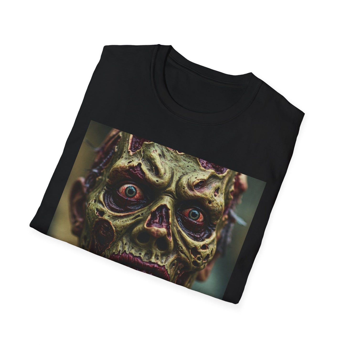 Apocalyptic Portrait Tee, bold, decaying zombie graphic