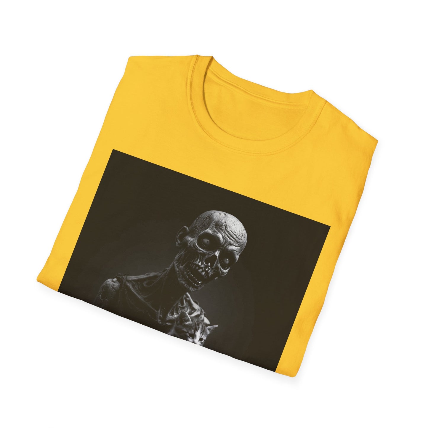 Apocalyptic Portrait Tee, bold, decaying zombie graphic