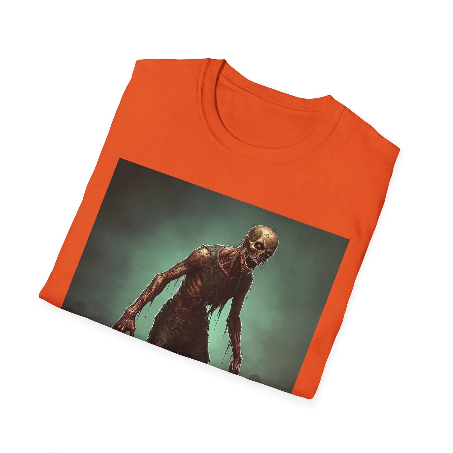 Apocalyptic Portrait Tee, bold, decaying zombie graphic