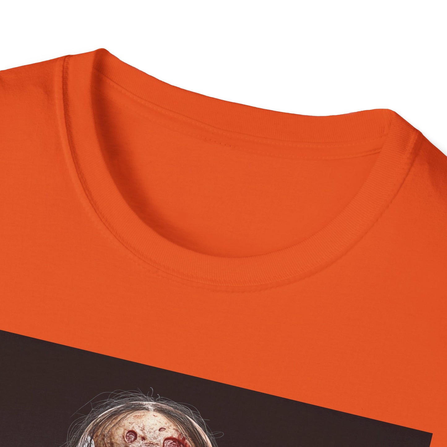 Apocalyptic Portrait Tee, bold, decaying zombie graphic