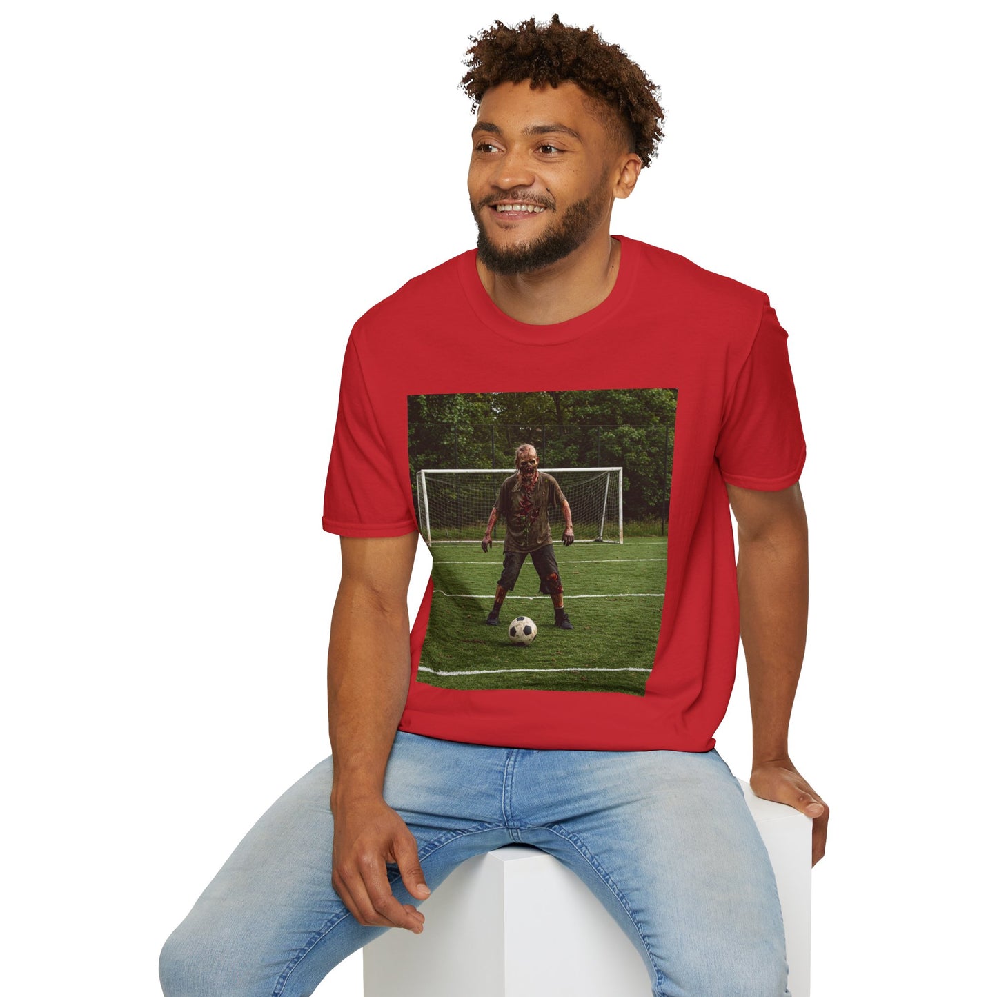 Soccer Themed Unisex Softstyle T-Shirt - Perfect for Sports Lovers