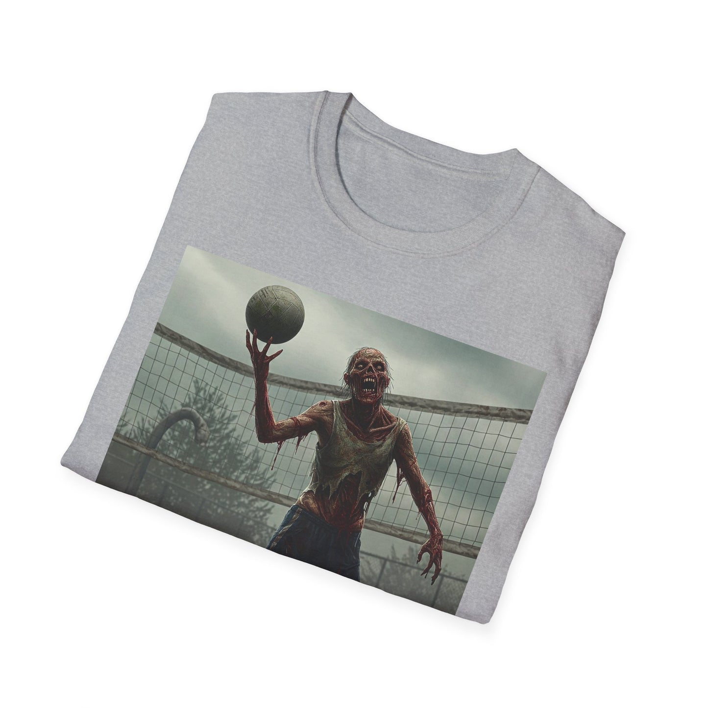 Zombie Basketball Unisex Softstyle T-Shirt | Horror Graphic Tee