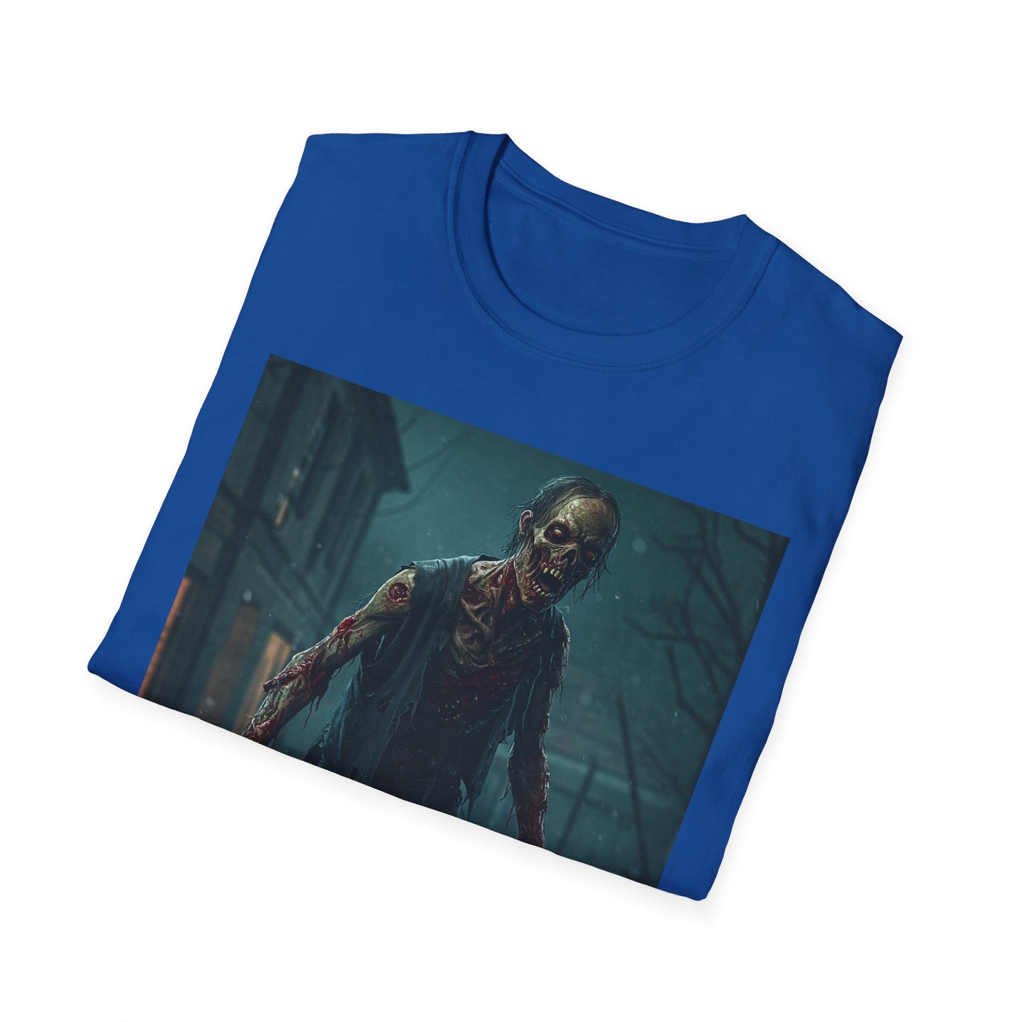 Apocalyptic Portrait Tee, bold, decaying zombie graphic