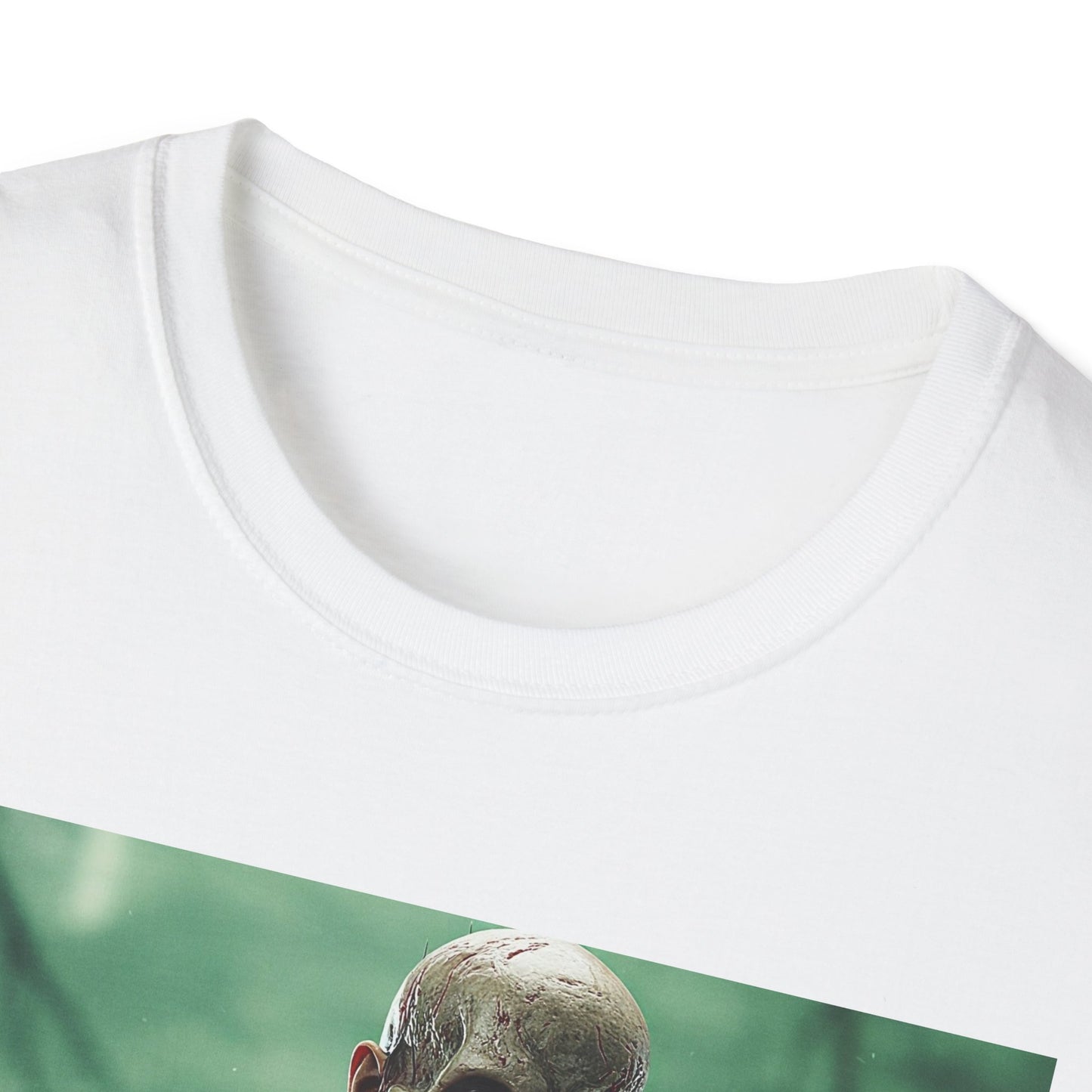 Apocalyptic Portrait Tee, bold, decaying zombie graphic