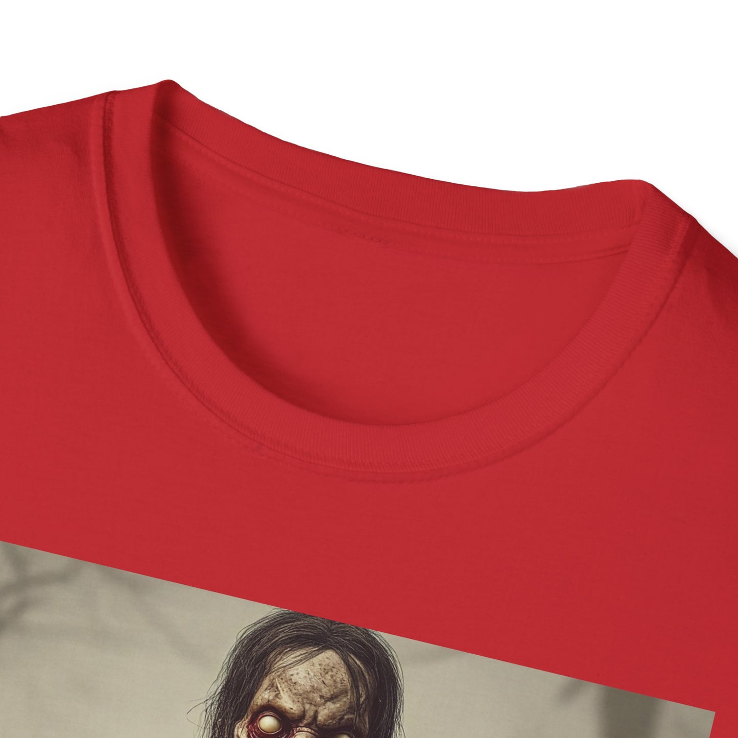 Apocalyptic Portrait Tee, bold, decaying zombie graphic