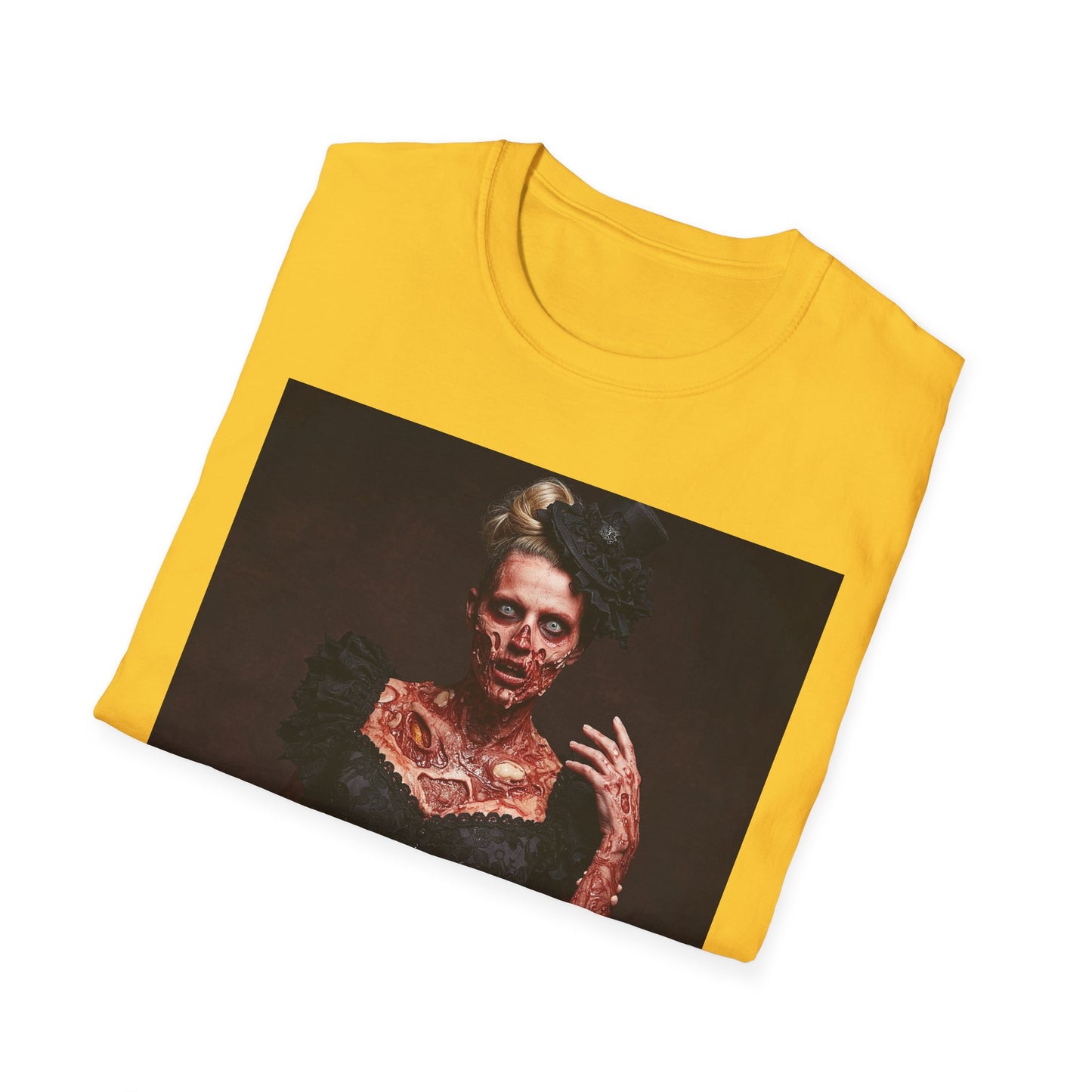 Apocalyptic Portrait Tee, bold, decaying zombie graphic