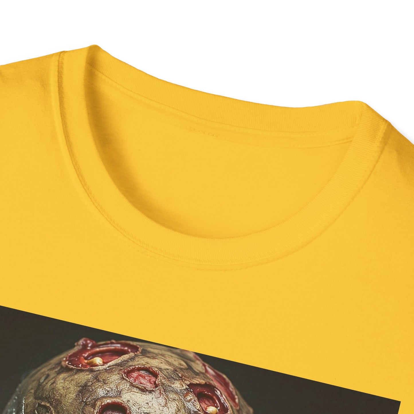 Apocalyptic Portrait Tee, bold, decaying zombie graphic