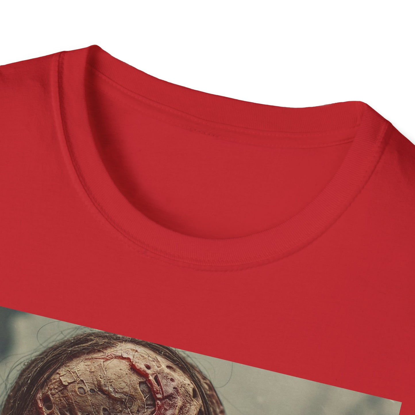 Apocalyptic Portrait Tee, bold, decaying zombie graphic