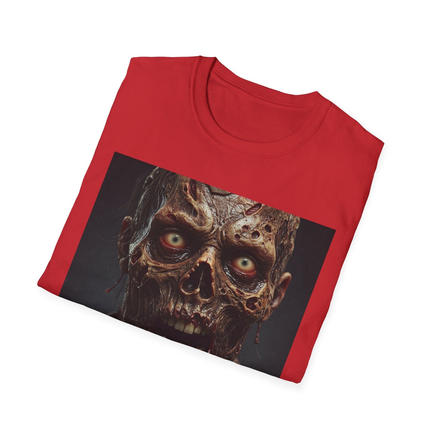 Apocalyptic Portrait Tee, bold, decaying zombie graphic