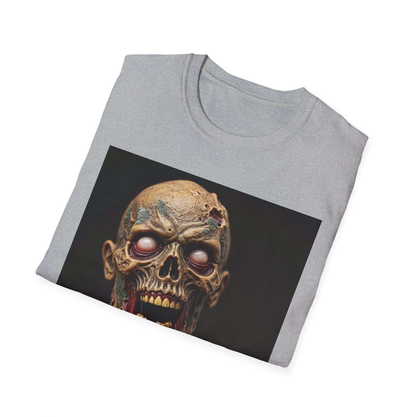 Apocalyptic Portrait Tee, bold, decaying zombie graphic