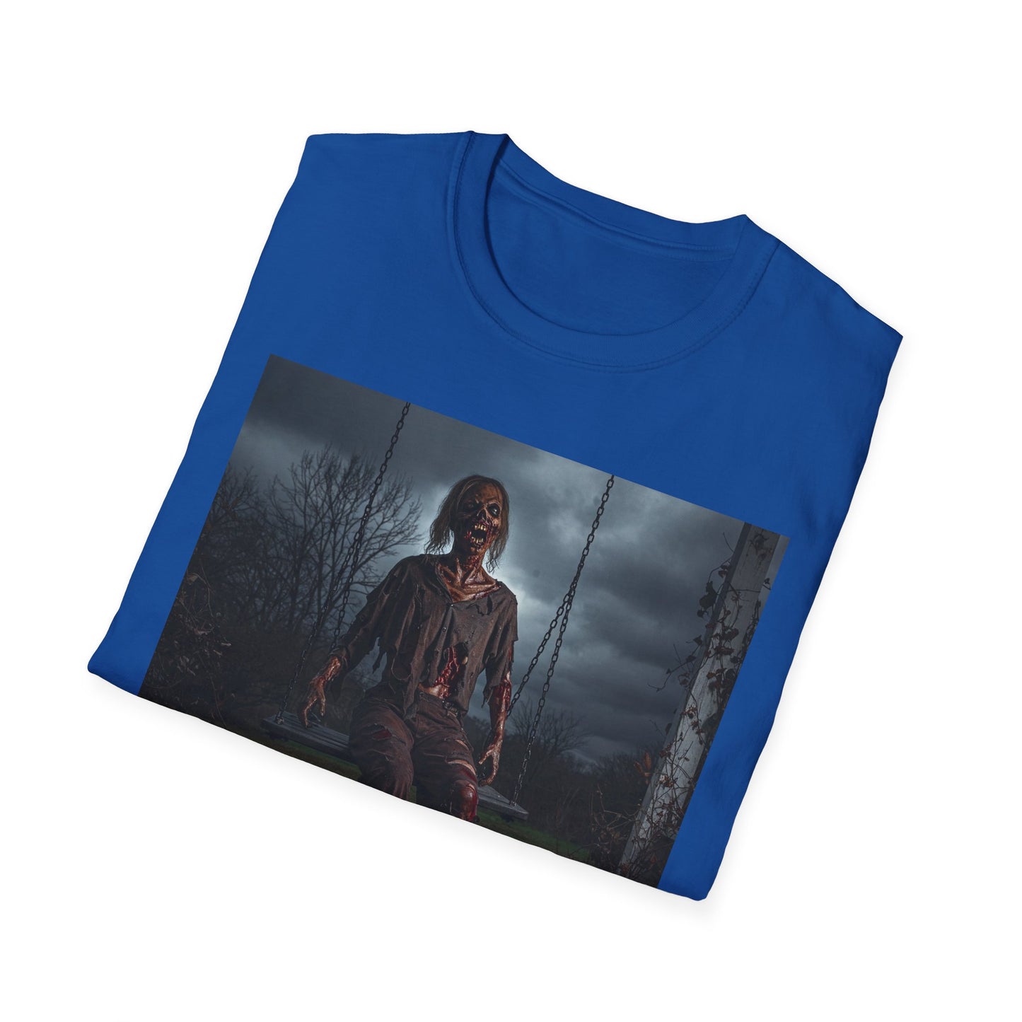 Apocalyptic Portrait Tee, bold, decaying zombie graphic